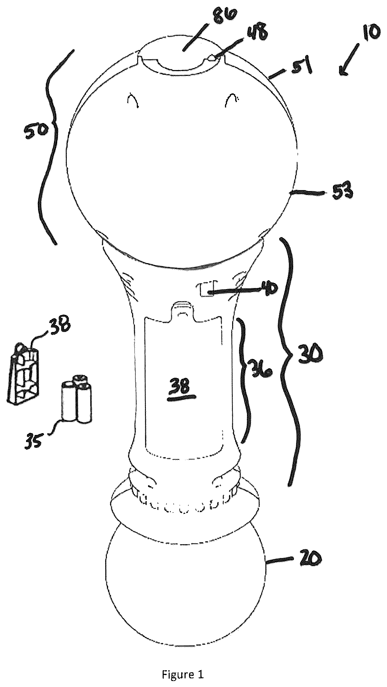 Patent US12551817 — Chomping bubble producing toy — Figure 1