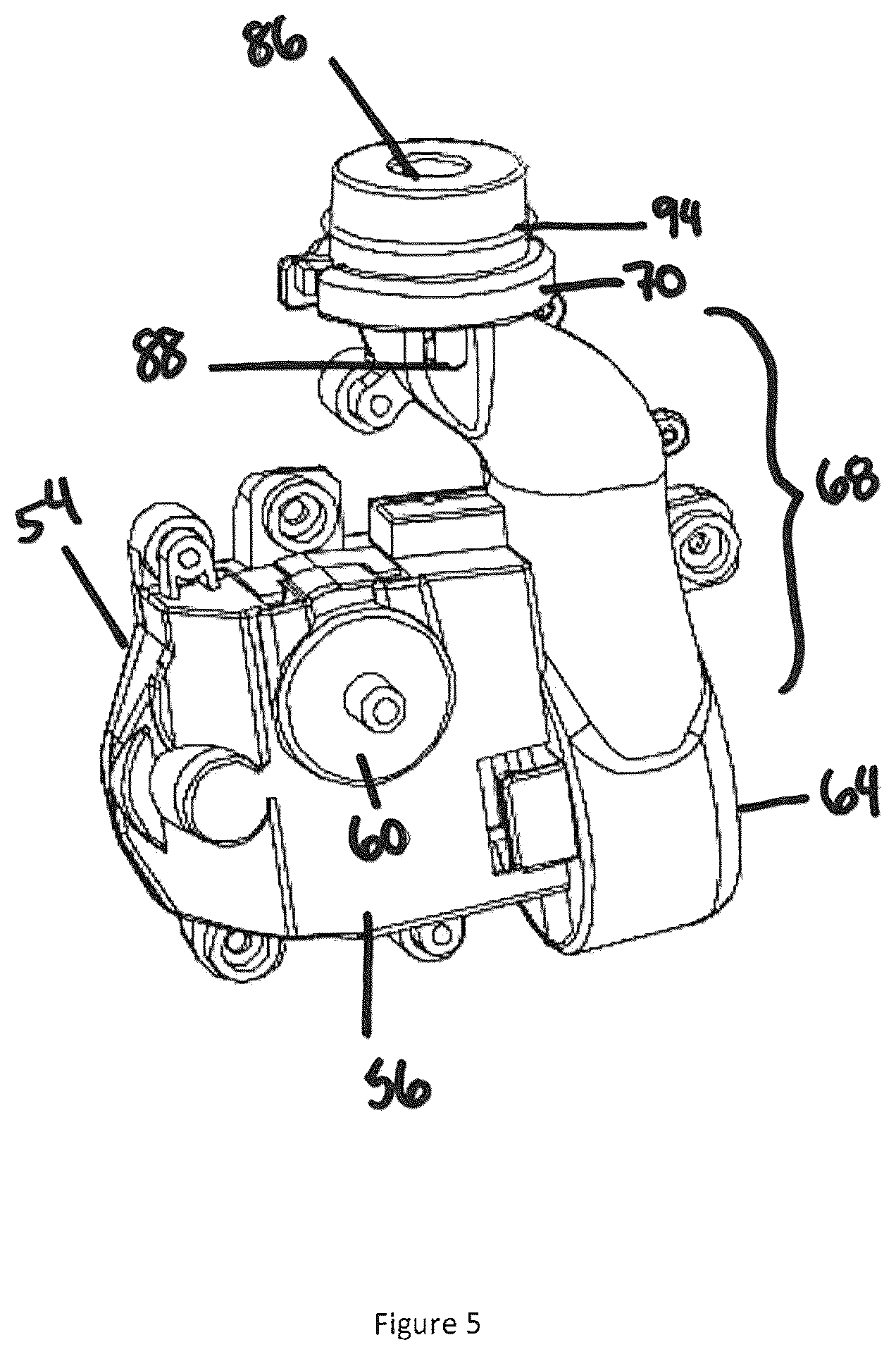 Patent US12551817 Figure 5 – Chomping bubble producing toy