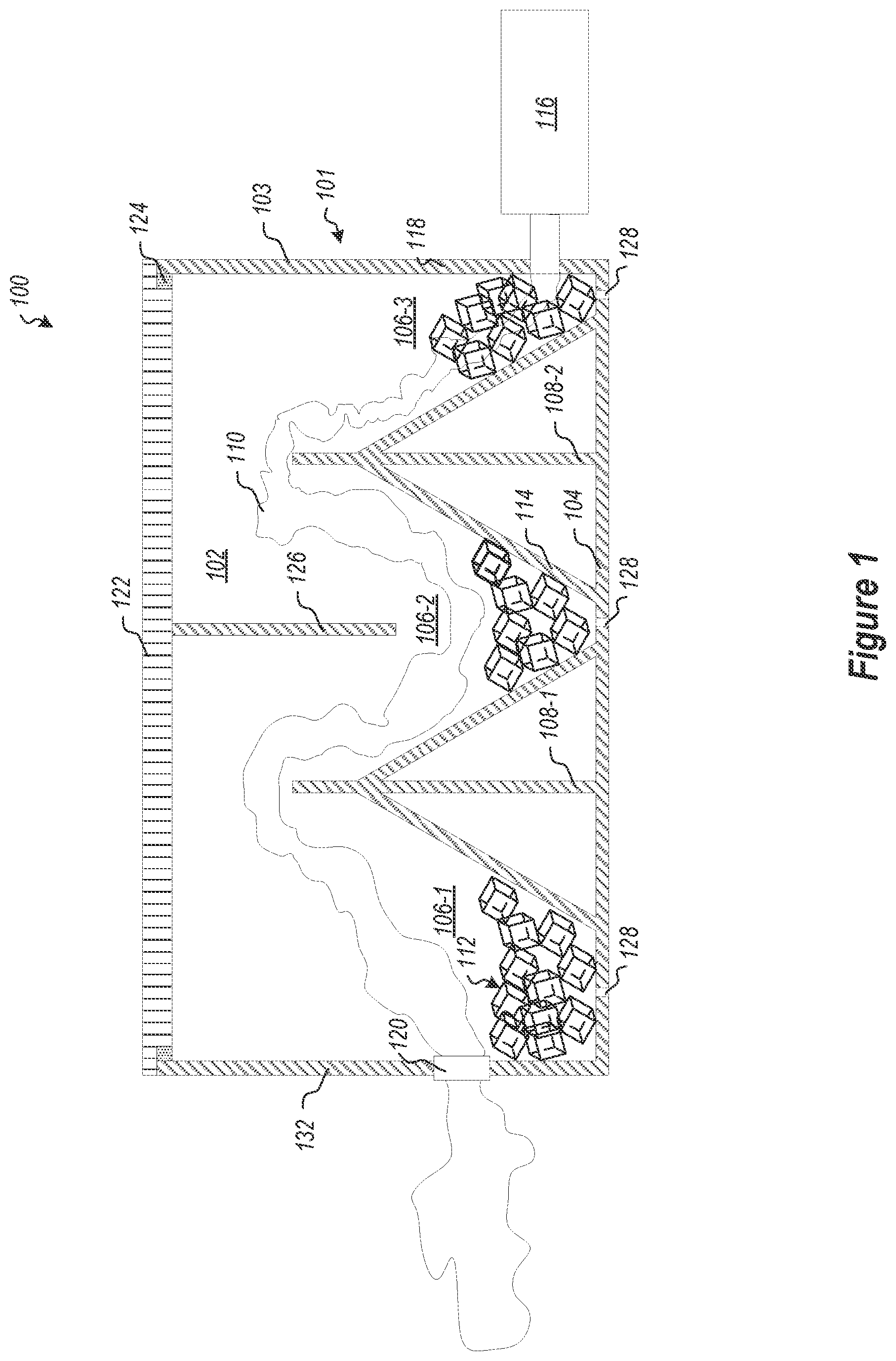 Patent US12551818 Figure 1 – Forced air fog chiller