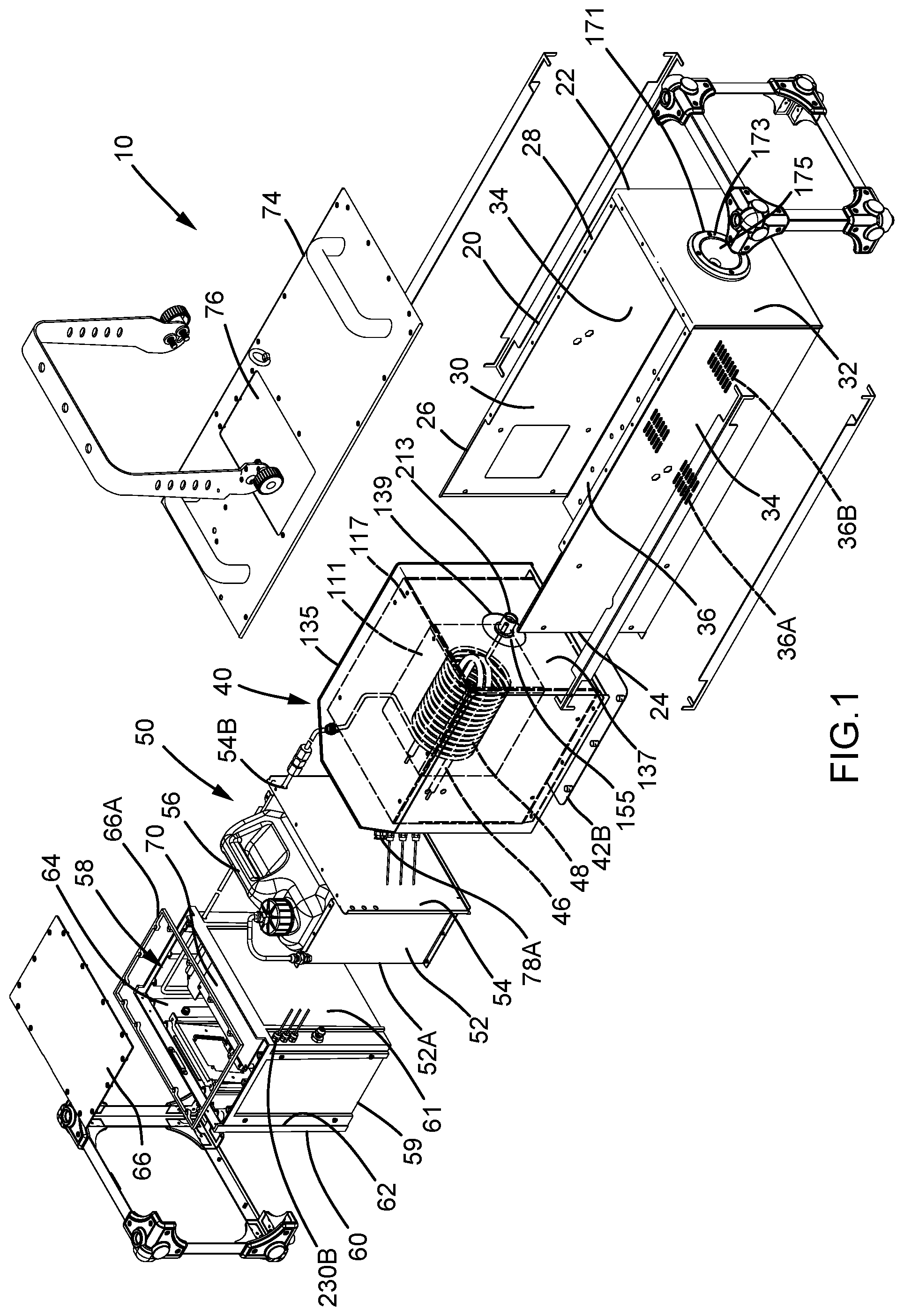 Patent US12551819 Figure 1 – Waterproof heating module for smoke generator