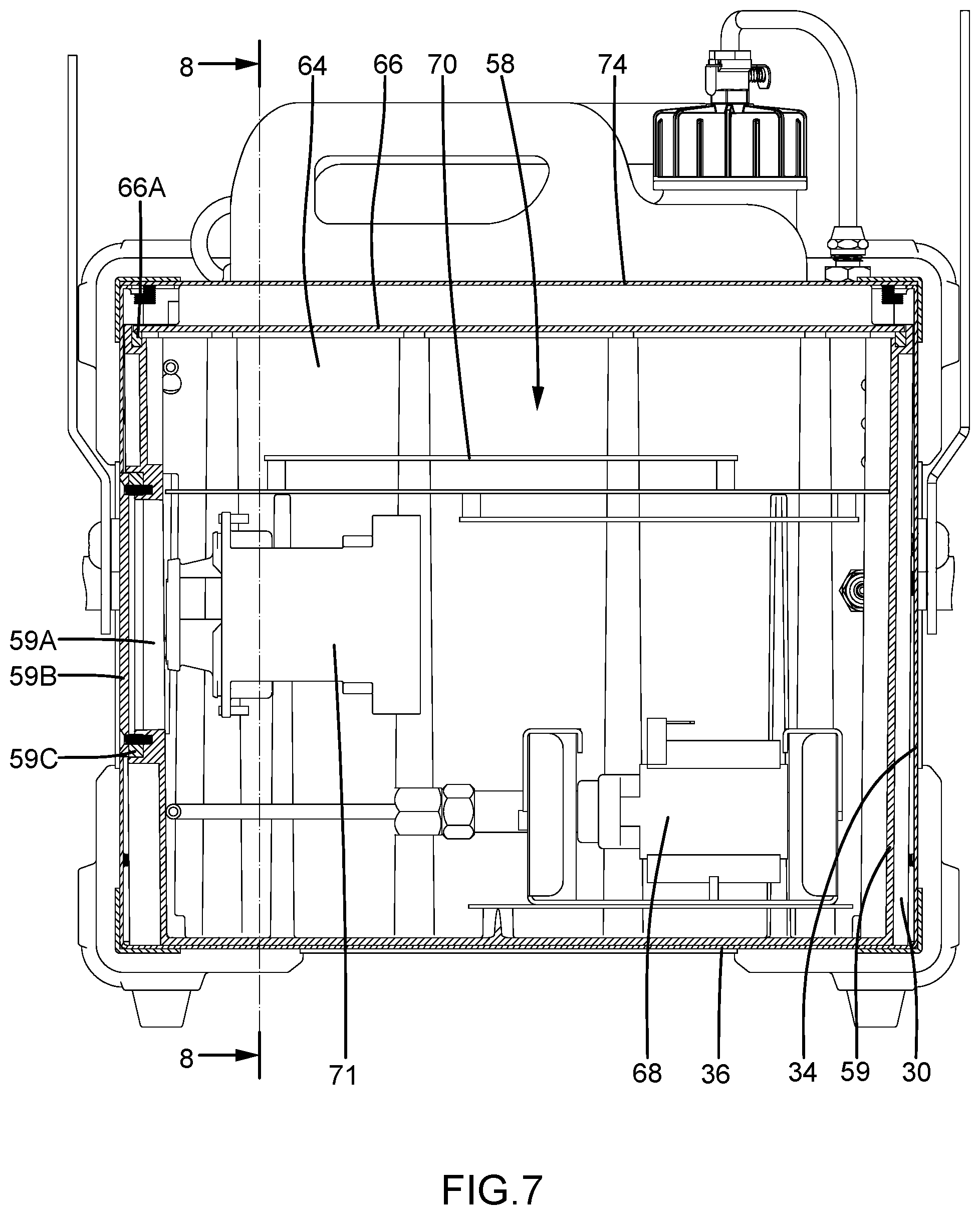 Patent US12551819 Figure 13 – Waterproof heating module for smoke generator