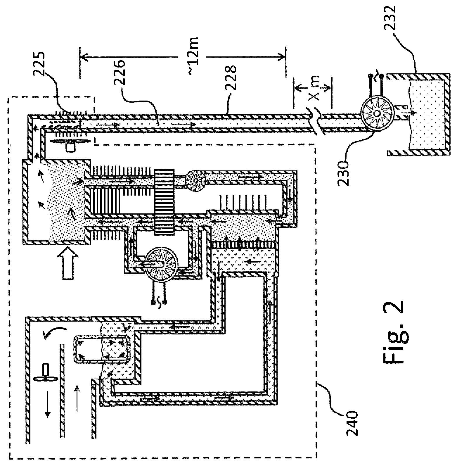 Patent US12551823 Figure 2 – Heat driven osmosis water and power generator
