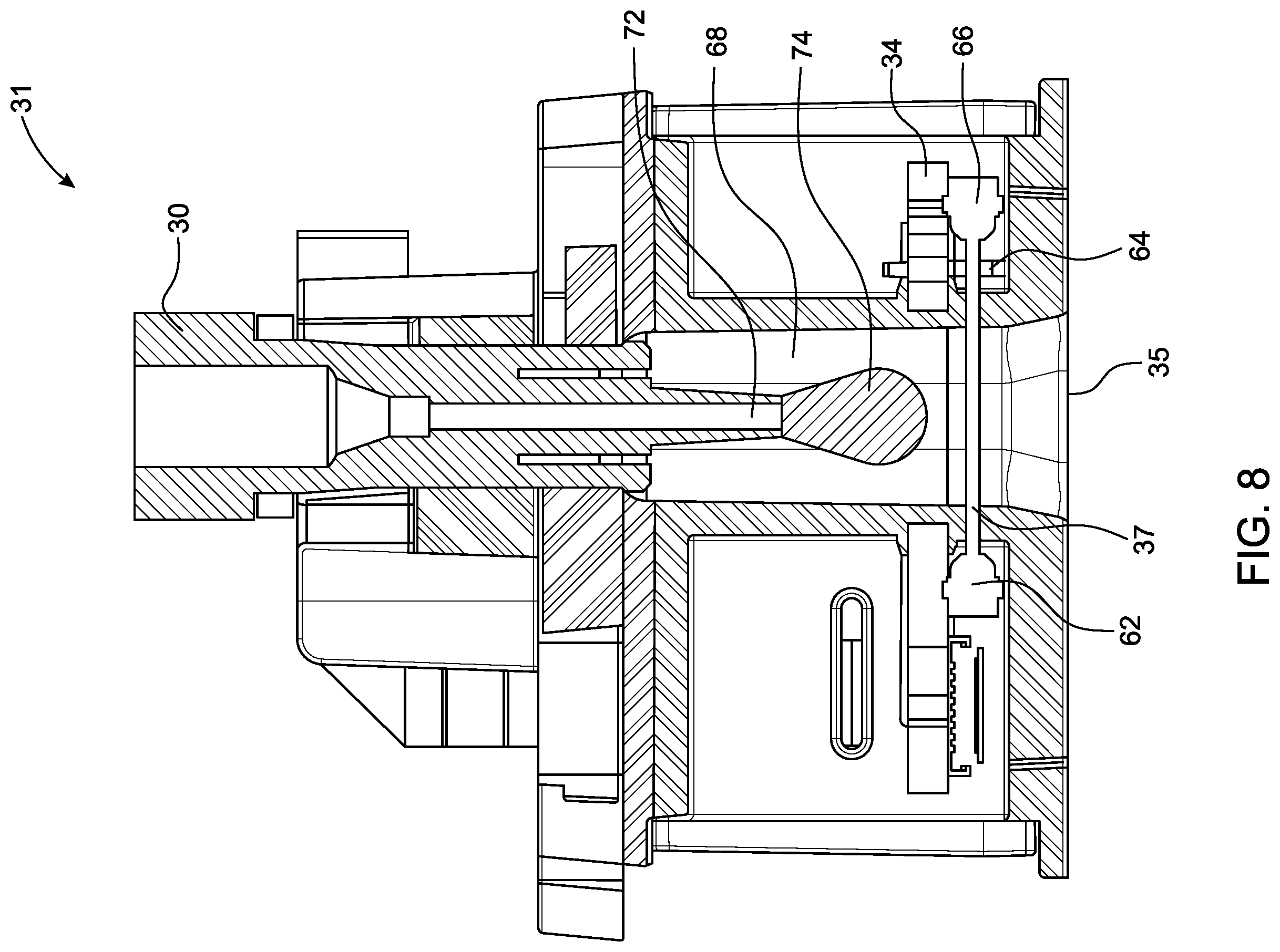 Patent US12551824 Figure 8 – Fraction collector, cooling arangement, and rack for use therewith