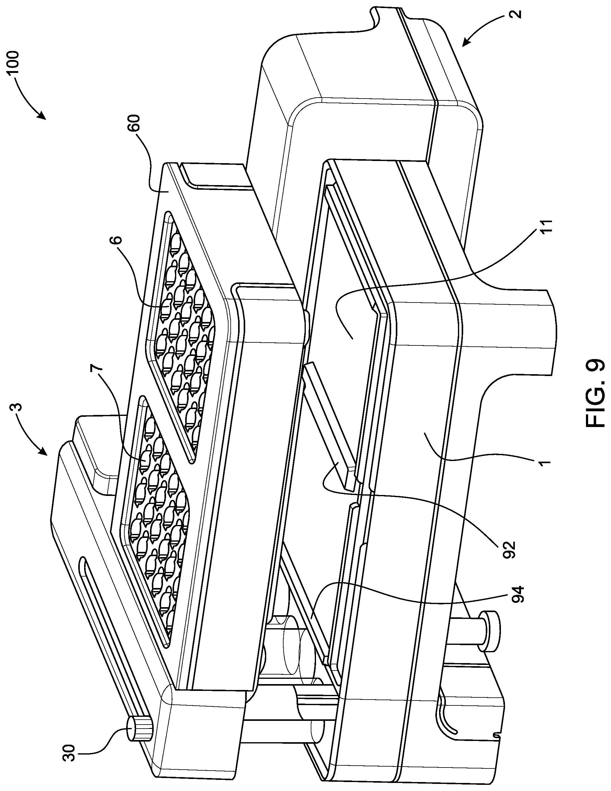 Patent US12551824 Figure 9 – Fraction collector, cooling arangement, and rack for use therewith
