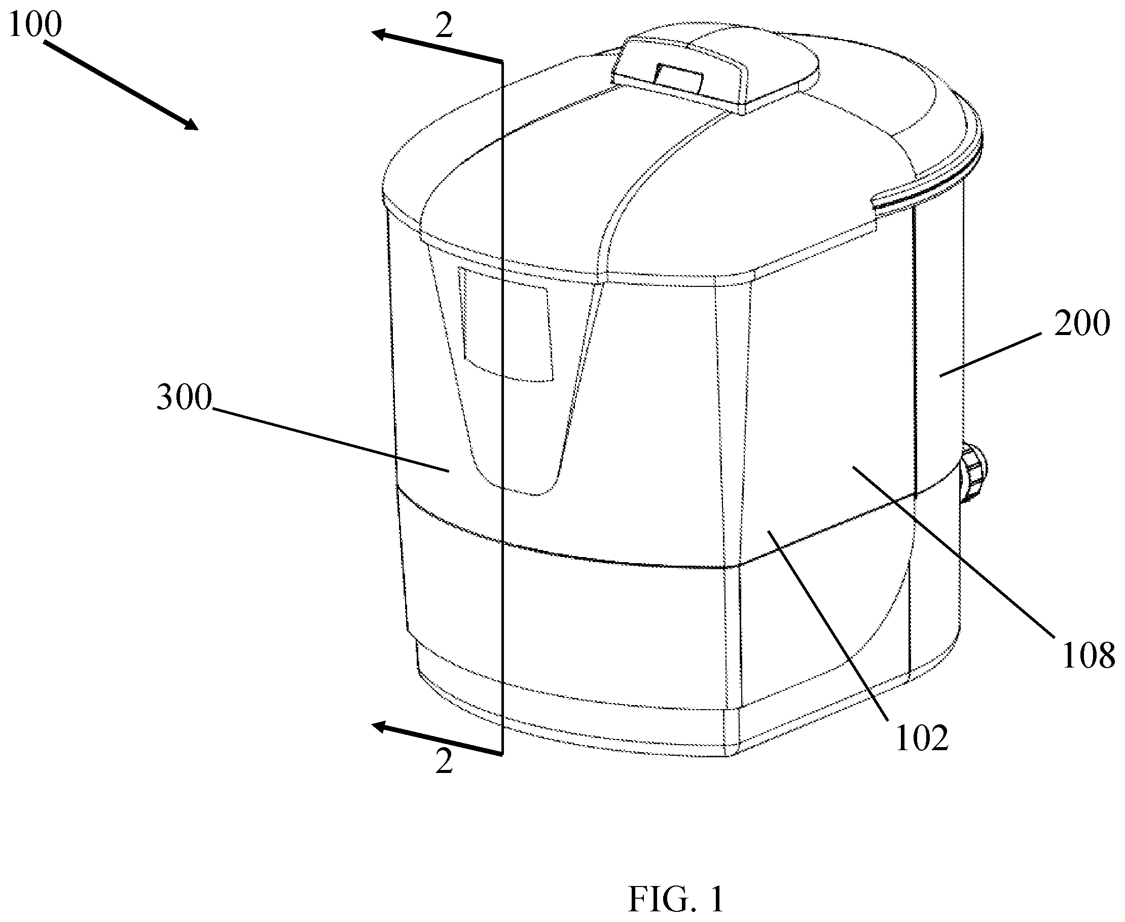 Patent US12551826 Figure 1 – Non-discharge backwash filter system