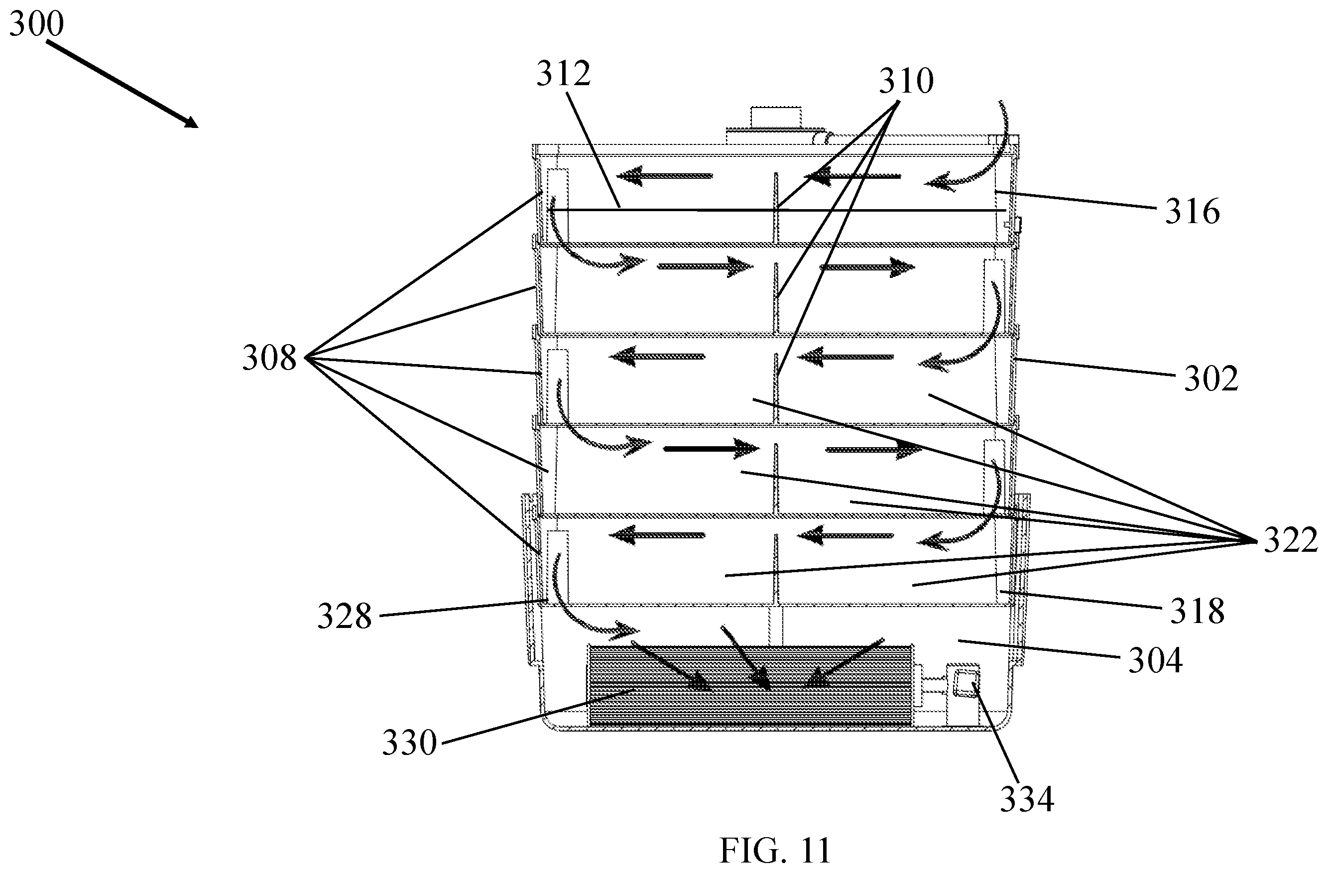 Patent US12551826 Figure 13 – Non-discharge backwash filter system