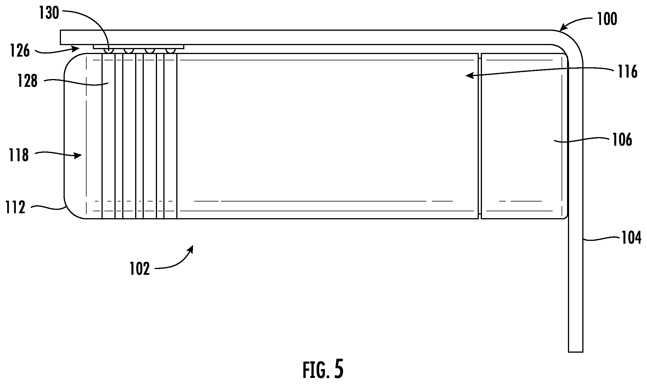 Patent US12551827 Figure 5 – Power and communication delivery configuration for a water filtration assembly of an appliance