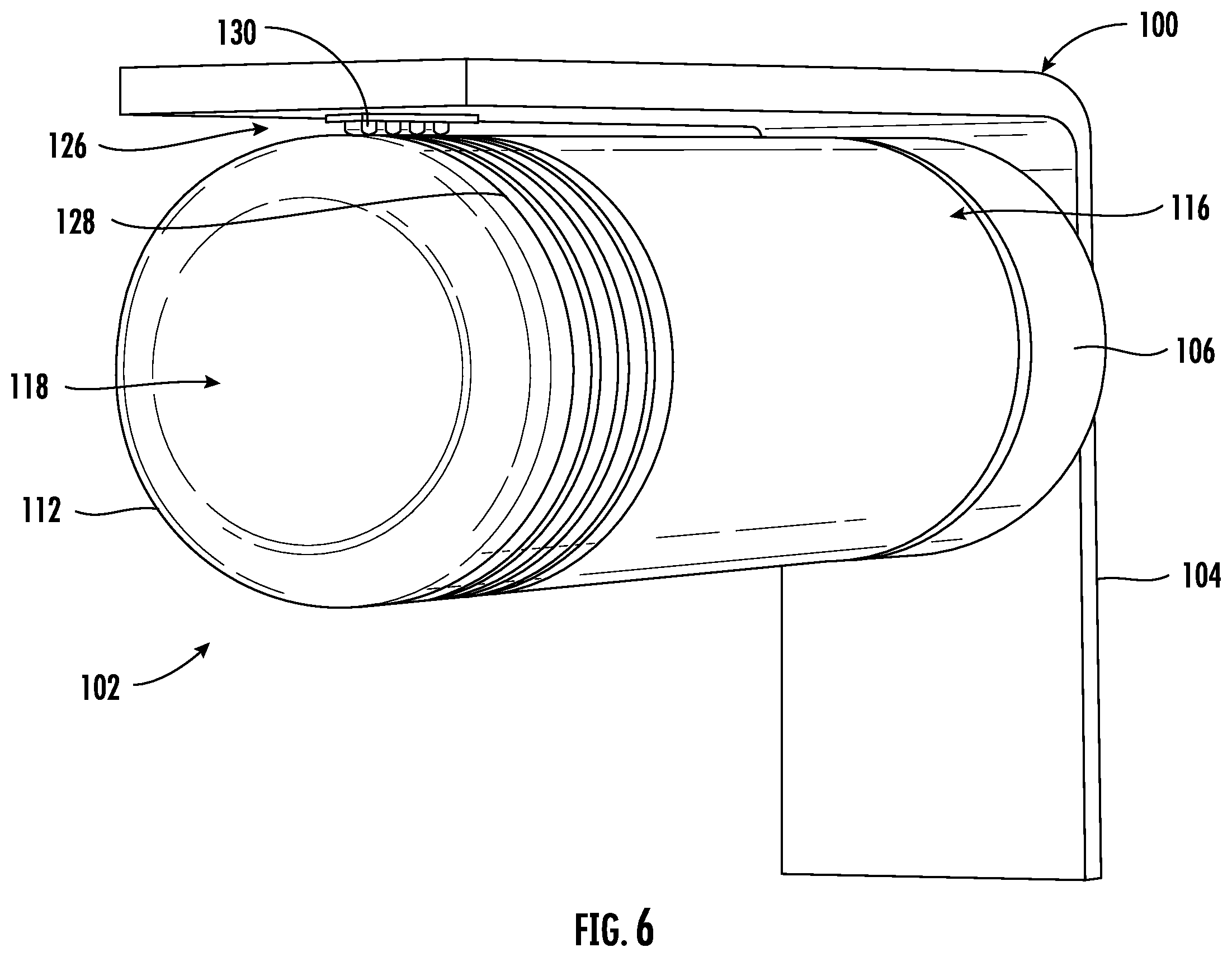 Patent US12551827 Figure 6 – Power and communication delivery configuration for a water filtration assembly of an appliance