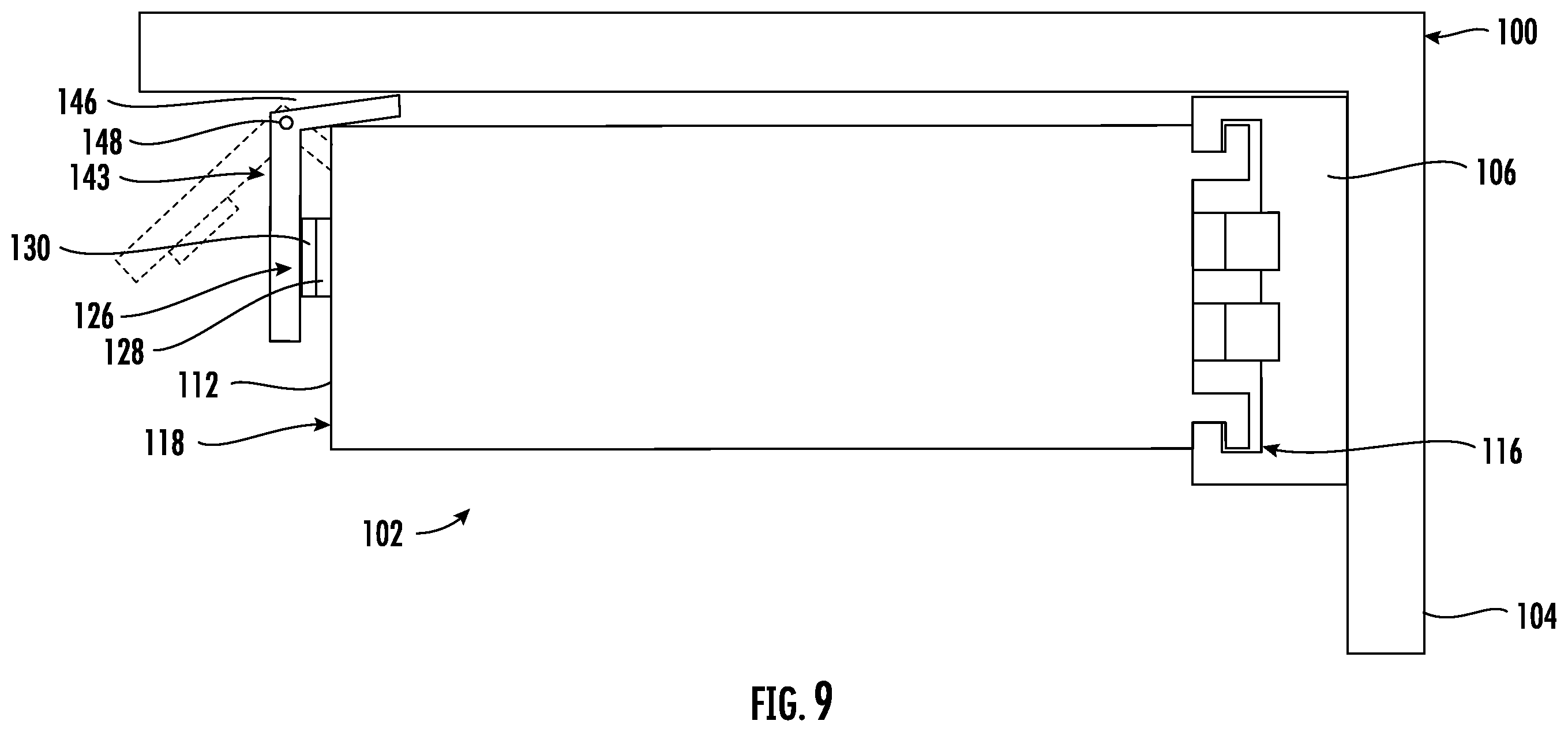 Patent US12551827 Figure 9 – Power and communication delivery configuration for a water filtration assembly of an appliance