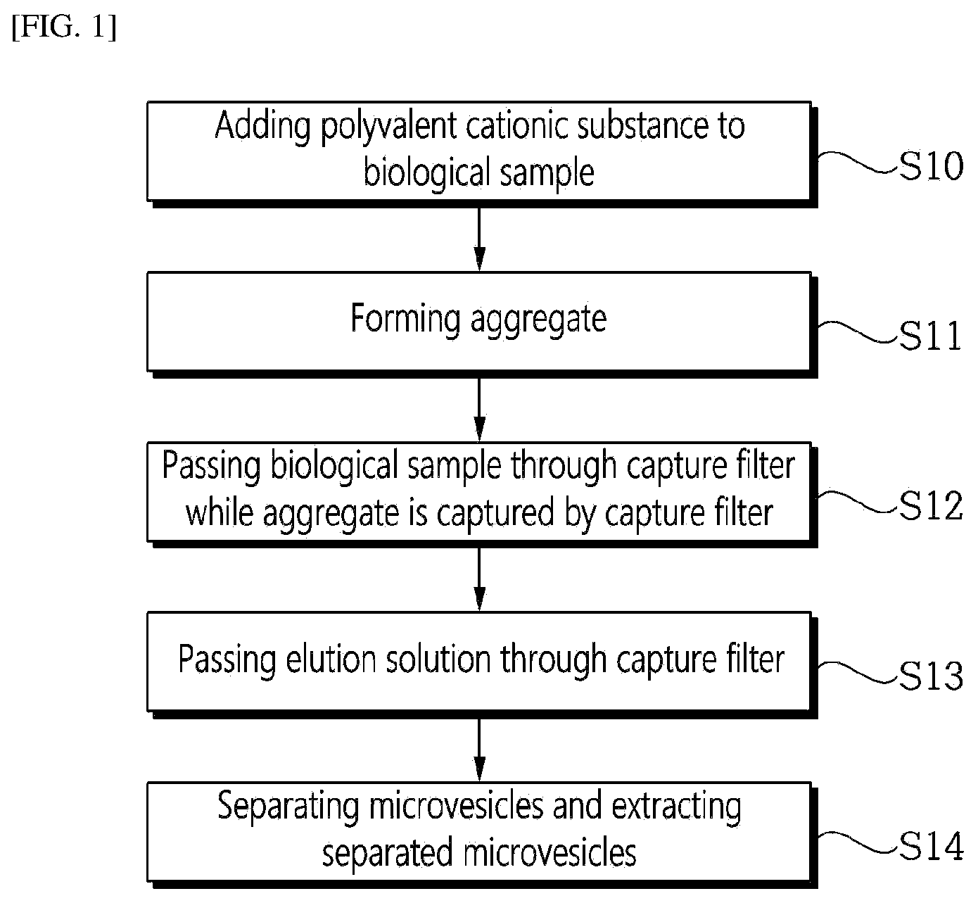 Patent US12551828 Figure 1 – Method for extracting microvesicles from biological sample
