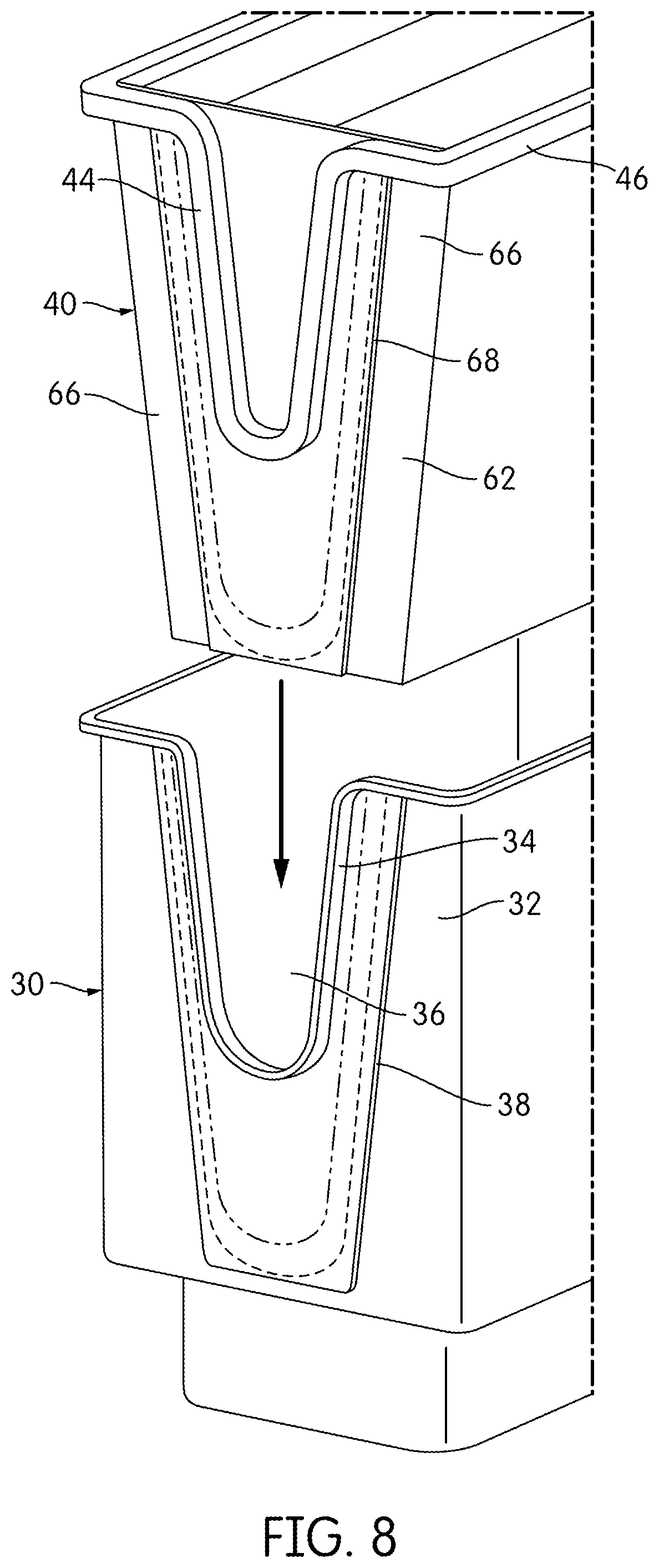 Patent US12551830 Figure 9 – Interlocked stable filter assembly