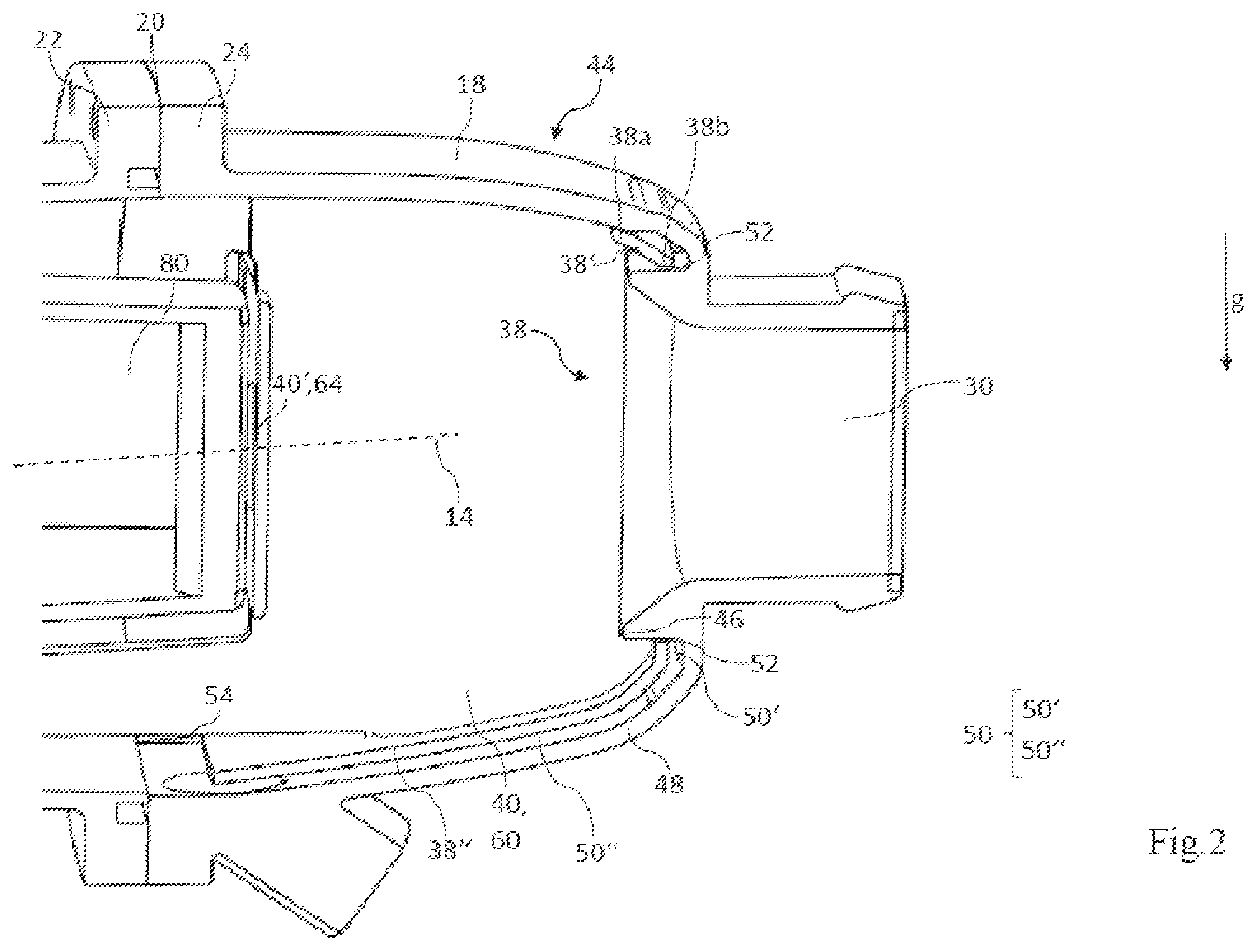 Patent US12551832 Figure 2 – Liquid separator