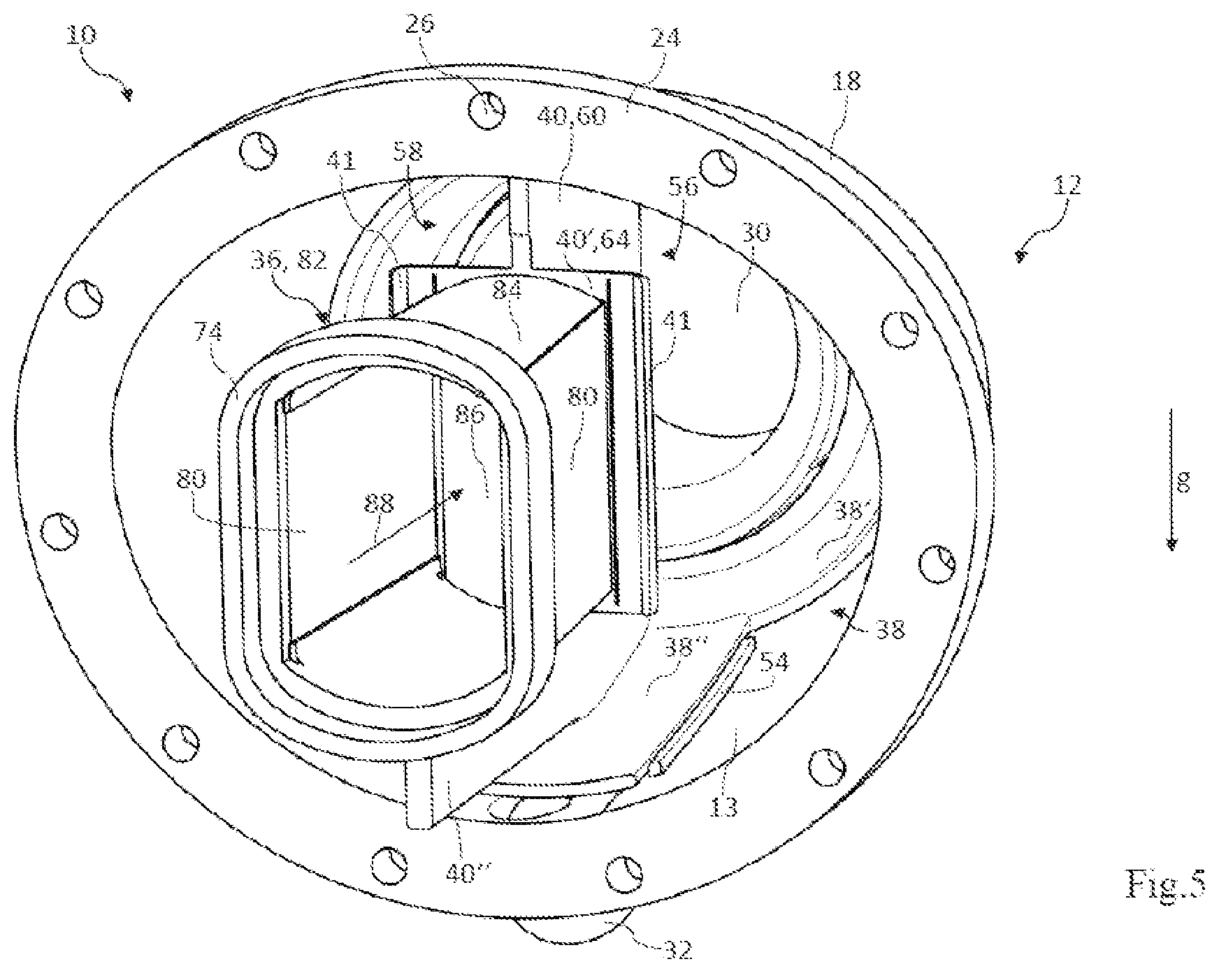 Patent US12551832 Figure 5 – Liquid separator