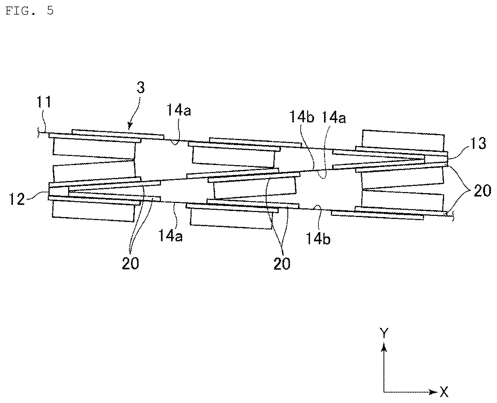 Patent US12551835 Figure 5 – Filter pack and air filter provided with same