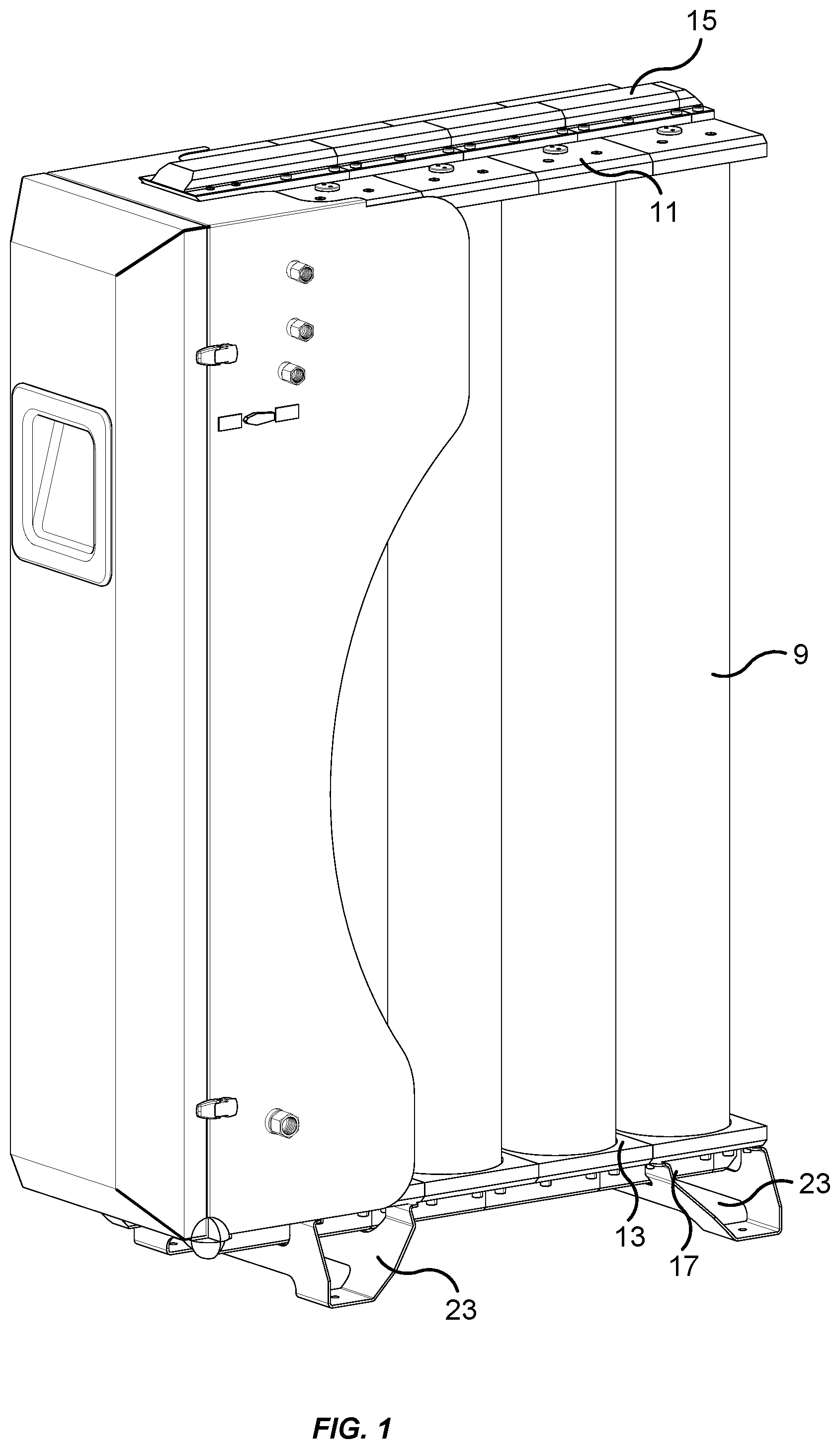 Patent US12551838 Figure 1 – Modular pressure-swing adsorption system