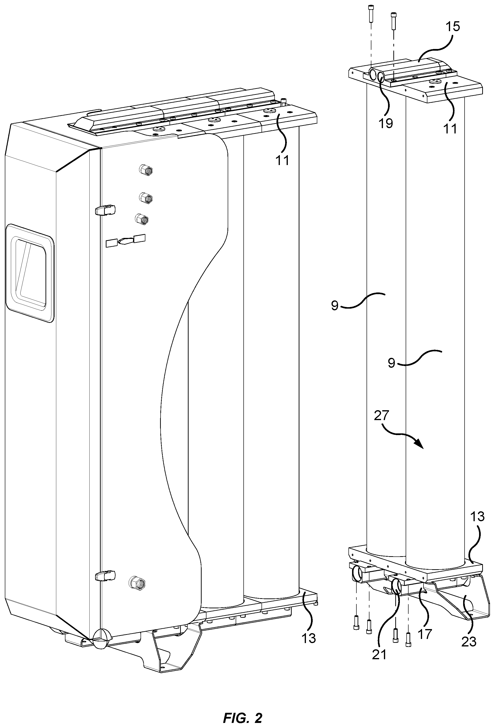 Patent US12551838 Figure 2 – Modular pressure-swing adsorption system