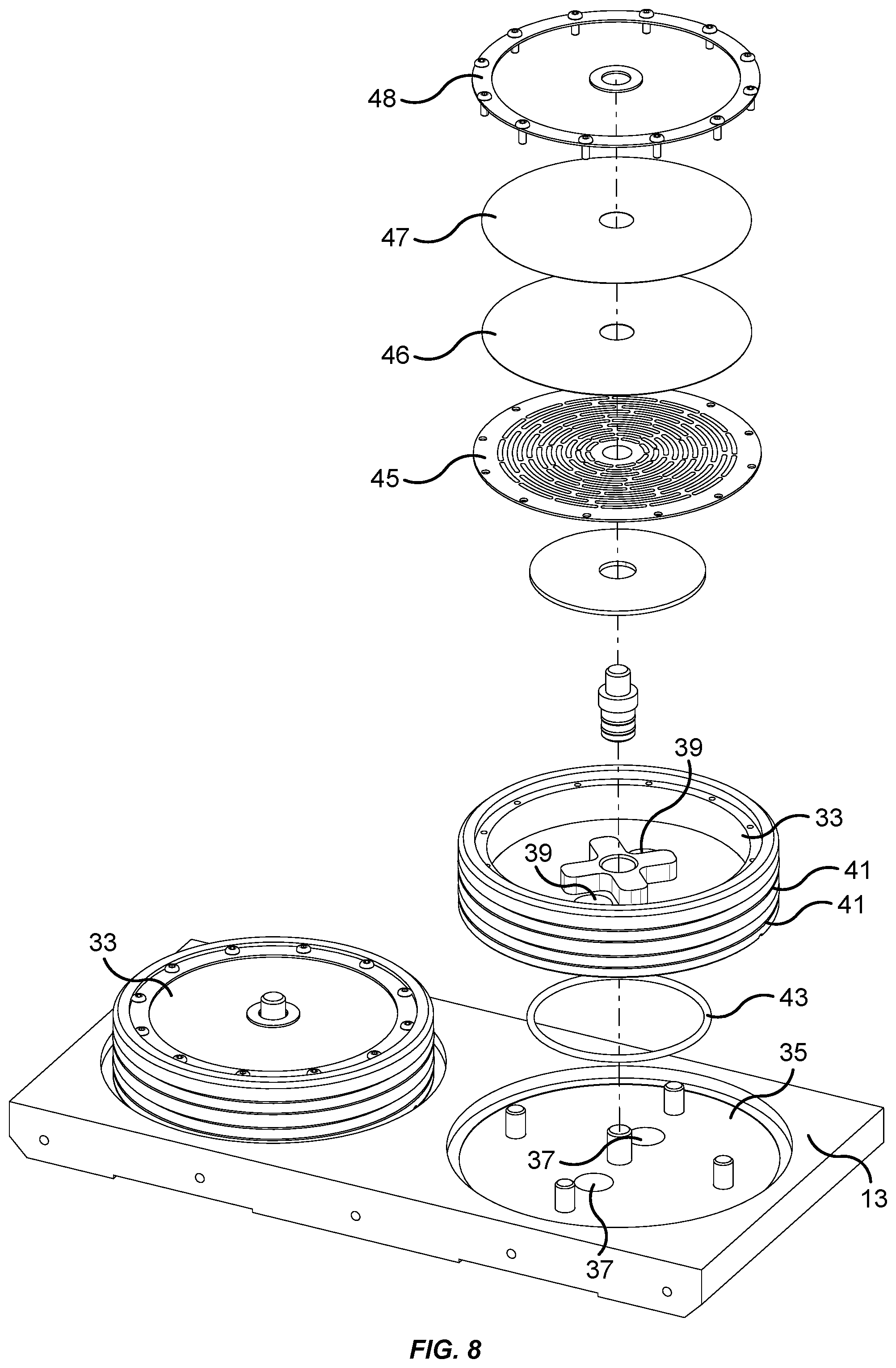 Patent US12551838 Figure 8 – Modular pressure-swing adsorption system