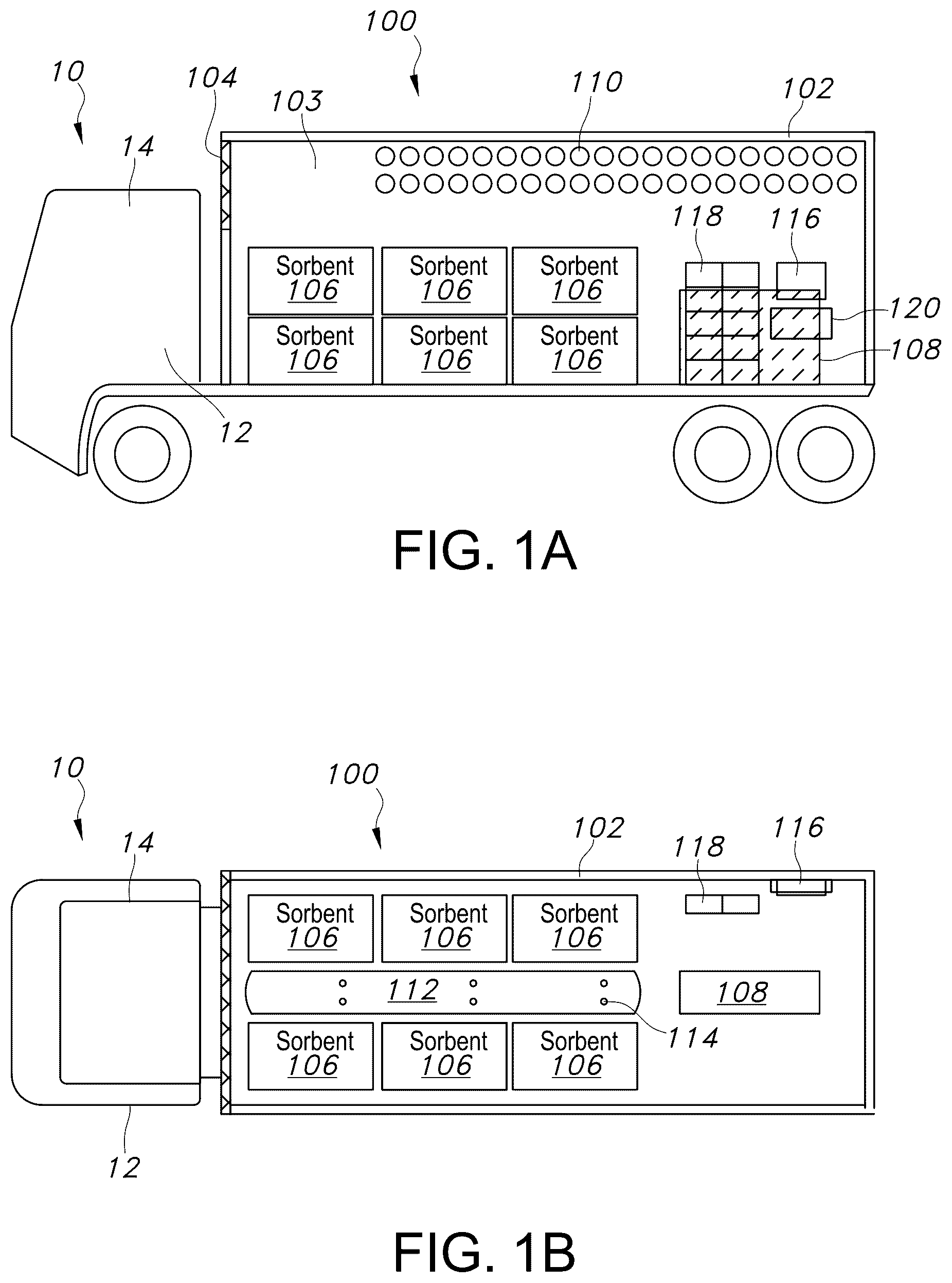 Patent US12551839 Figure 1 – Transportable carbon dioxide capture device and method