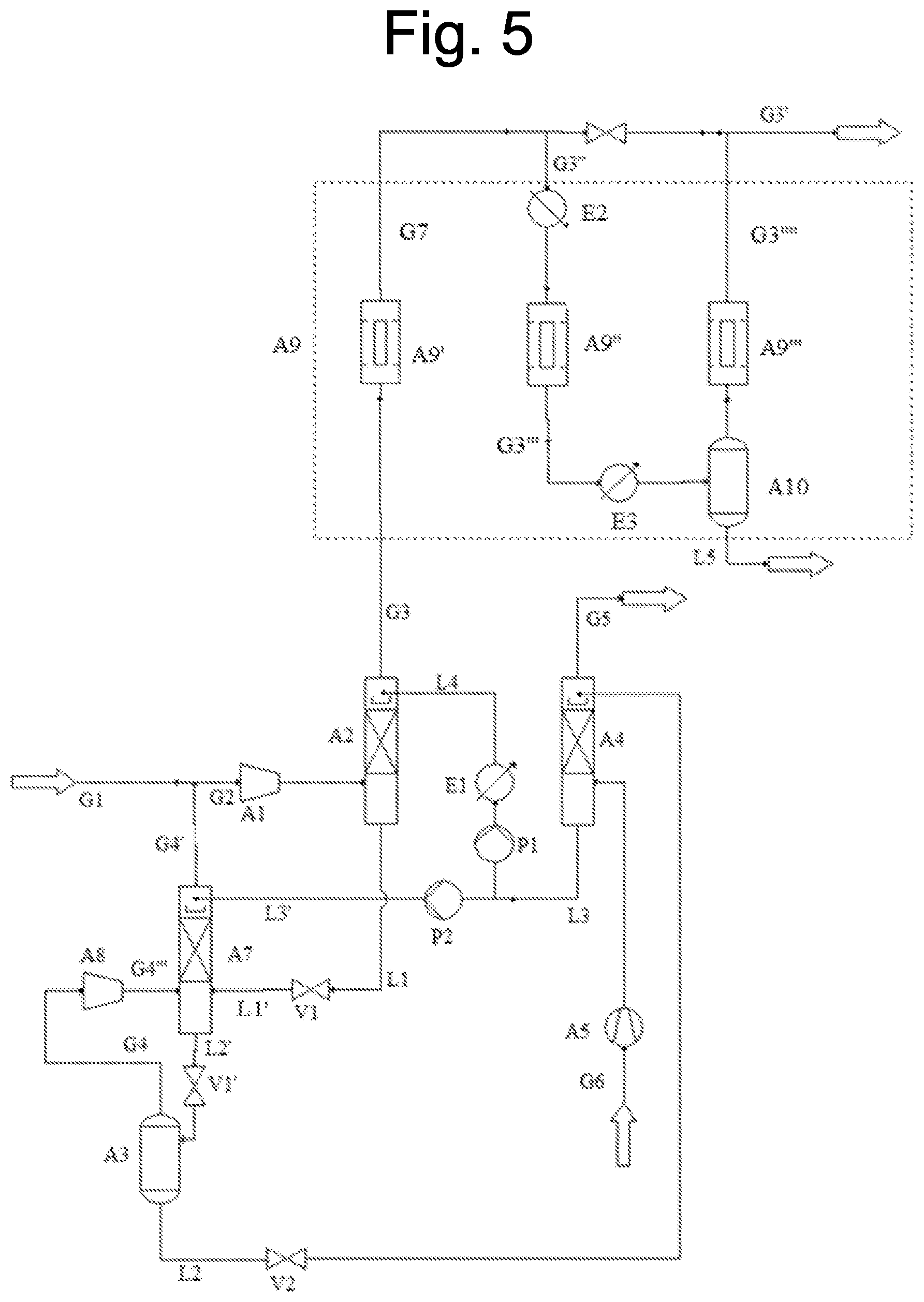 Patent US12551841 Figure 5 – Method for reducing methane emissions from biogas upgrading