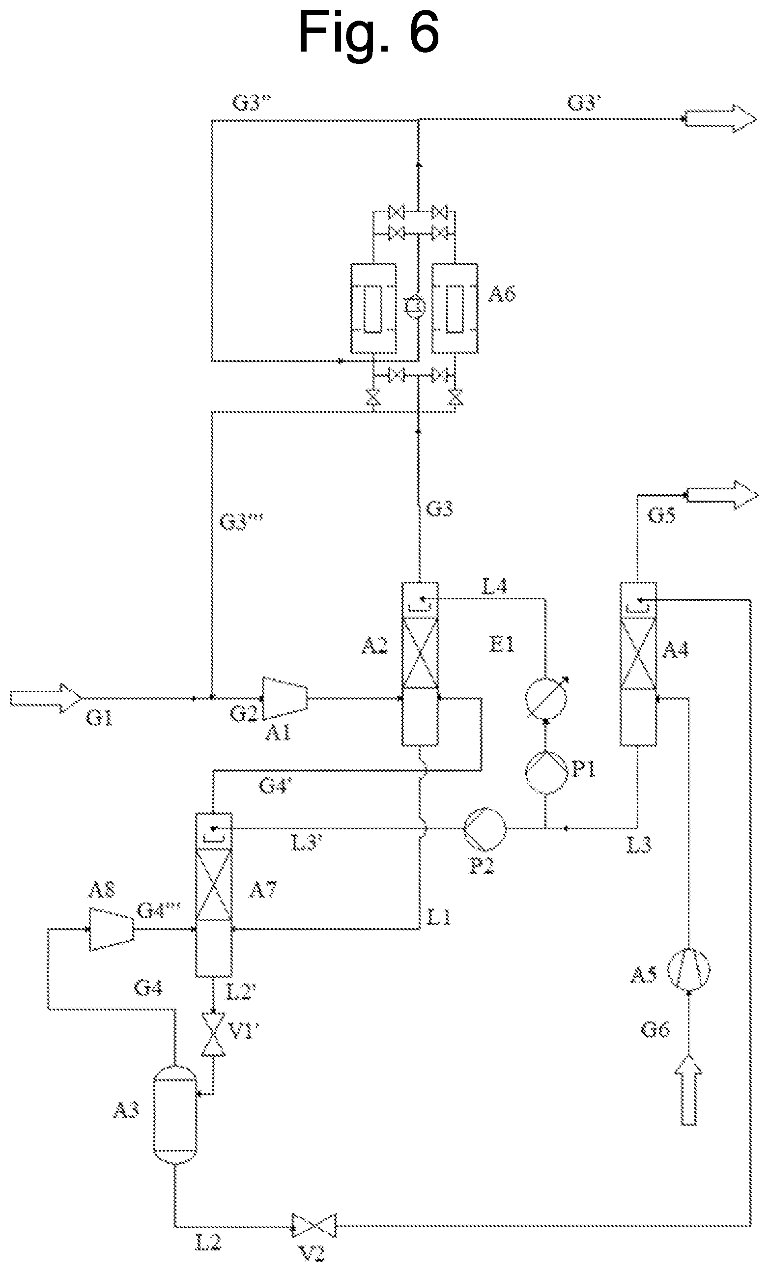 Patent US12551841 Figure 6 – Method for reducing methane emissions from biogas upgrading