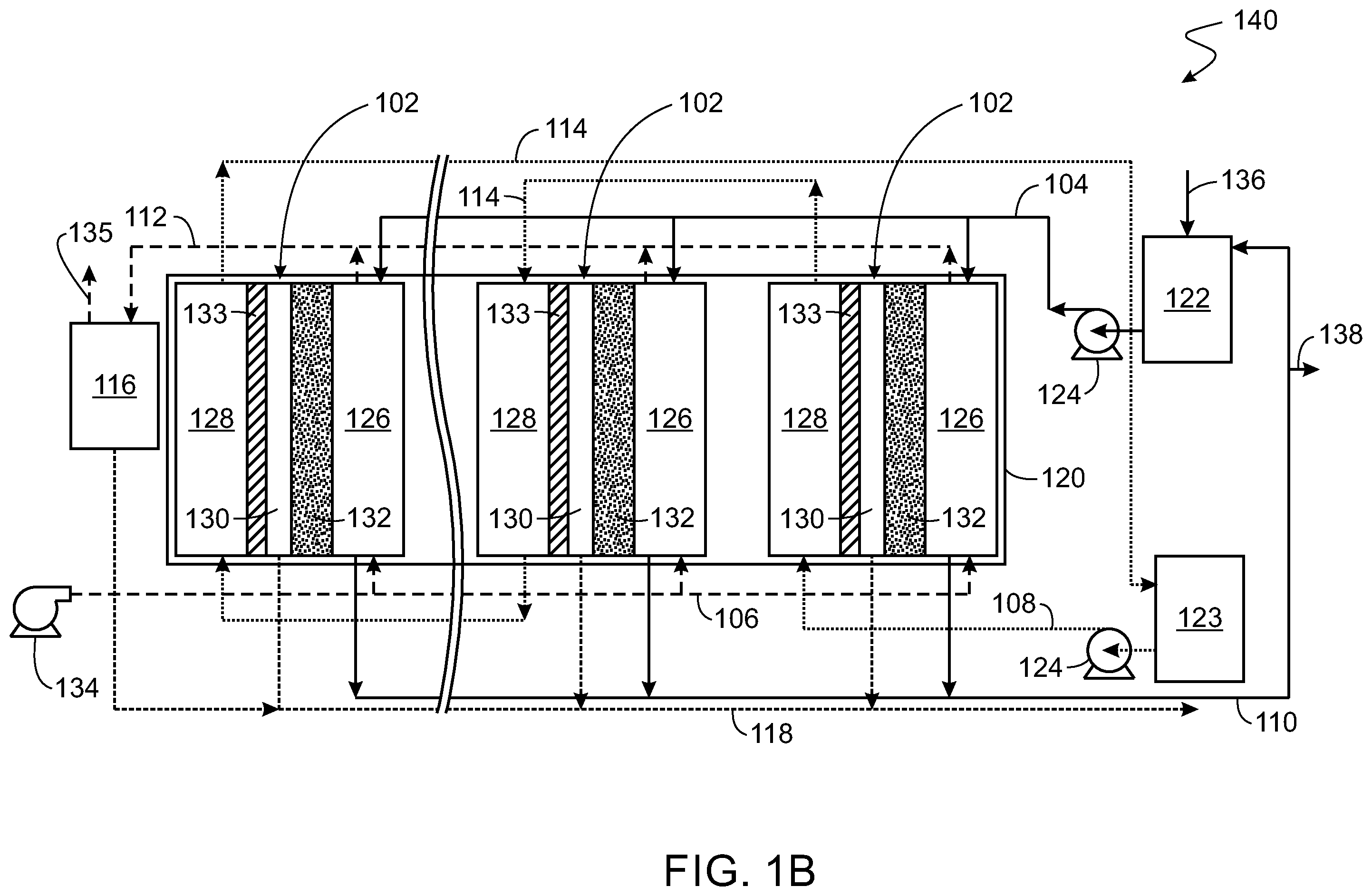 Patent US12551847 Figure 2 – Multi-stage air gap membrane distillation system and process