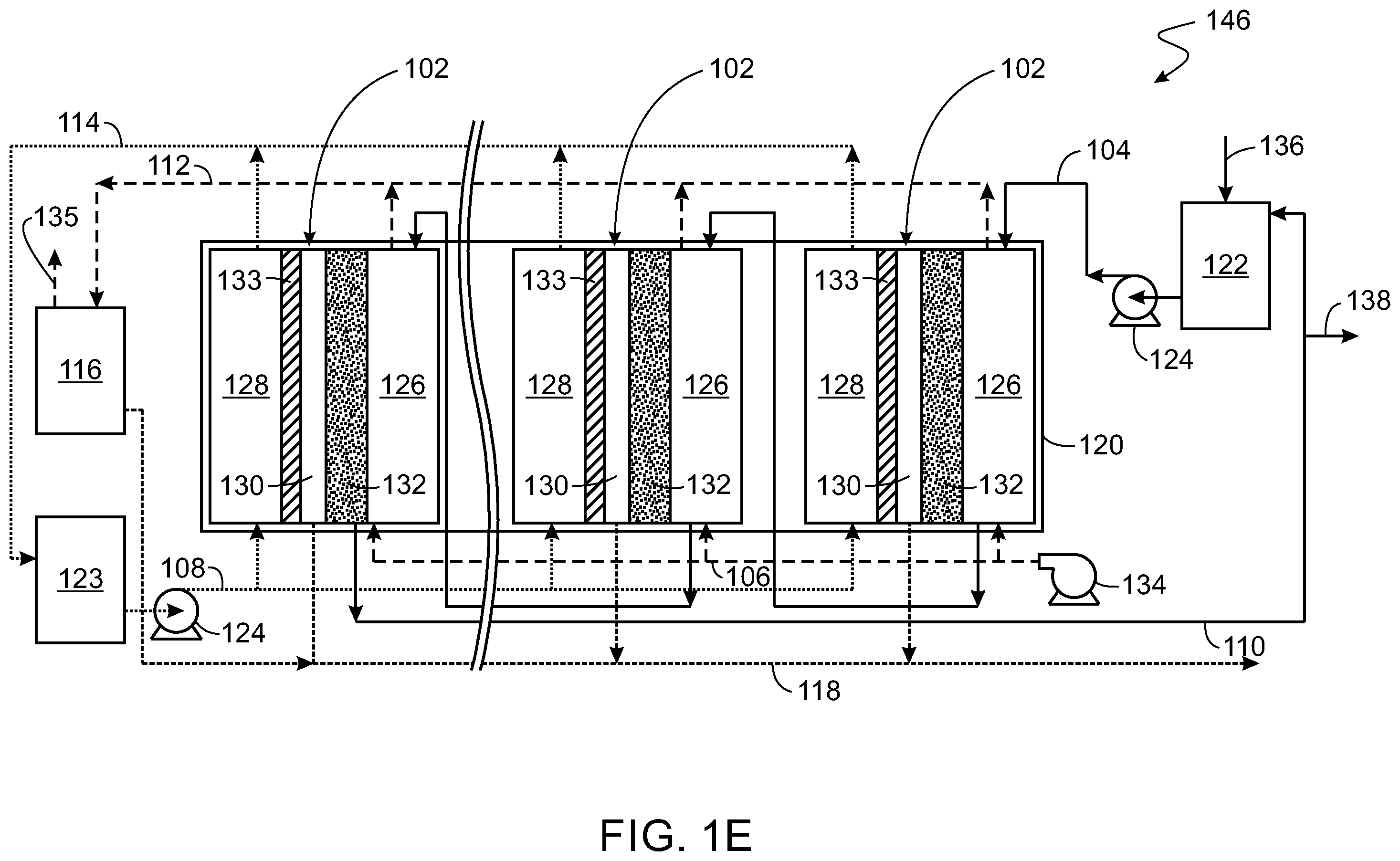 Patent US12551847 Figure 5 – Multi-stage air gap membrane distillation system and process