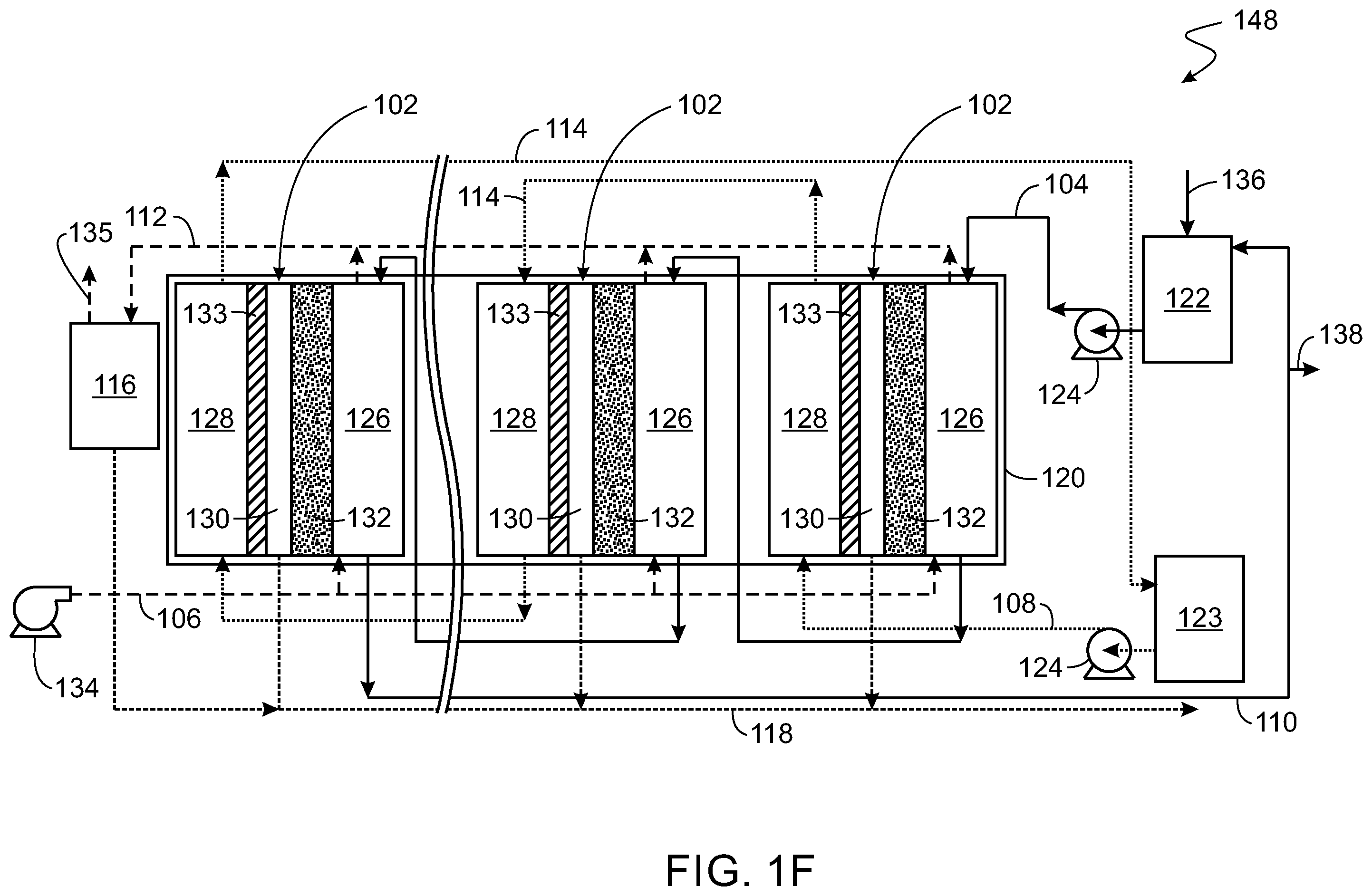 Patent US12551847 Figure 6 – Multi-stage air gap membrane distillation system and process