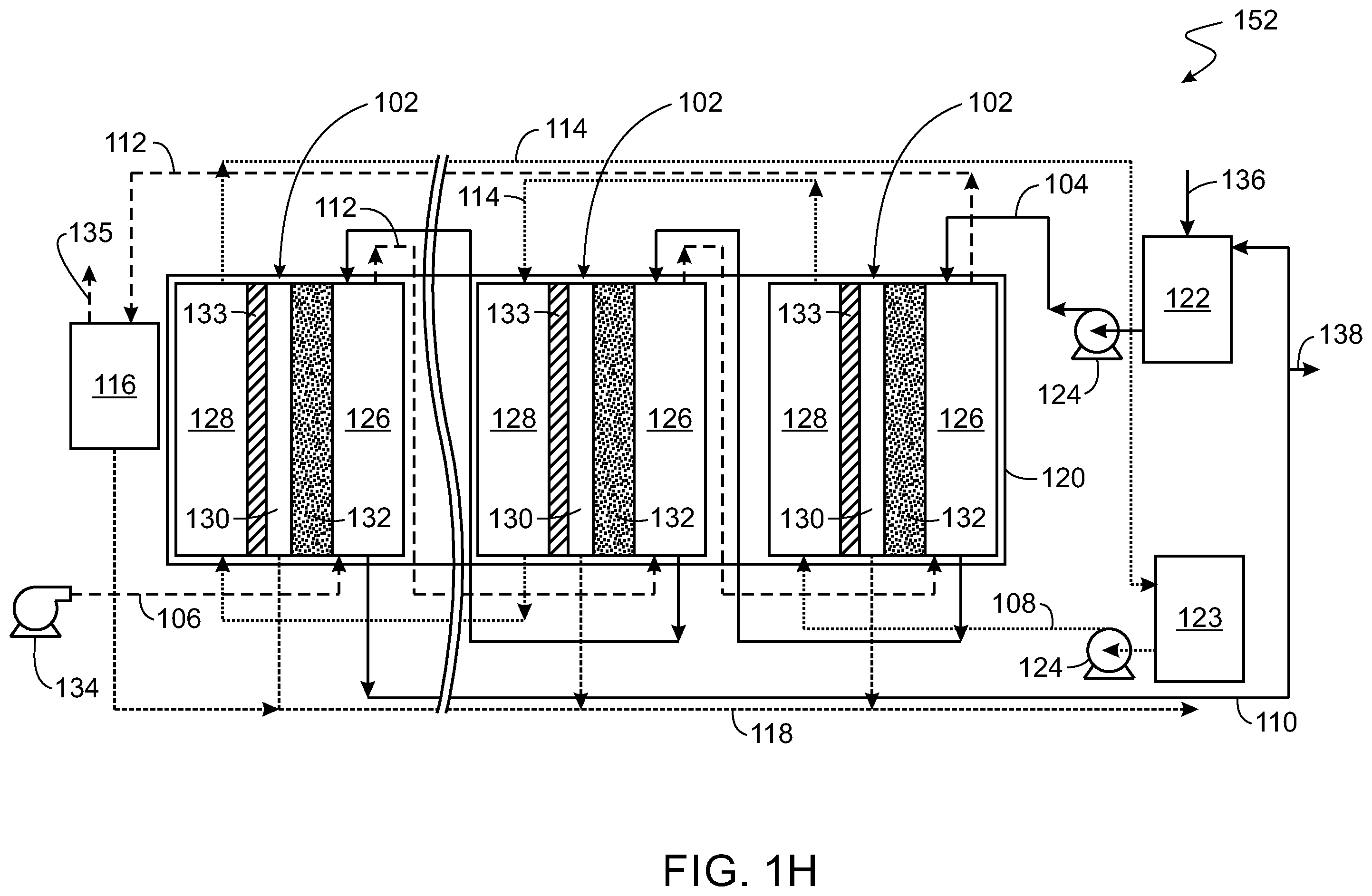 Patent US12551847 Figure 8 – Multi-stage air gap membrane distillation system and process