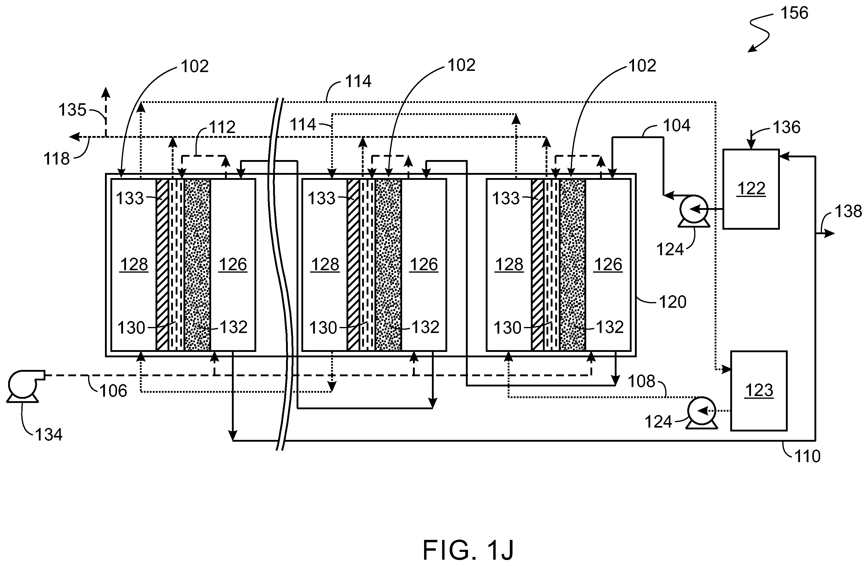 Patent US12551848 Figure 10 – Multi-stage permeate gap membrane distillation system and process