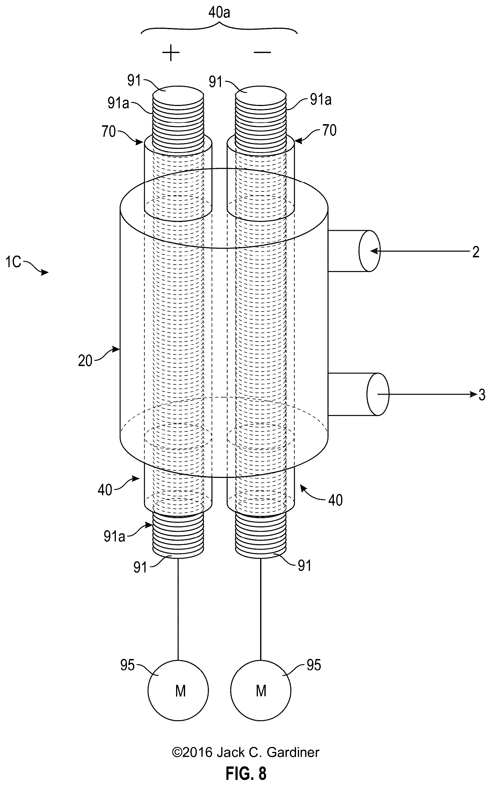 Patent US12551849 Figure 8 – System and method for reducing the dissolved solids of a non-potable aqueous flow