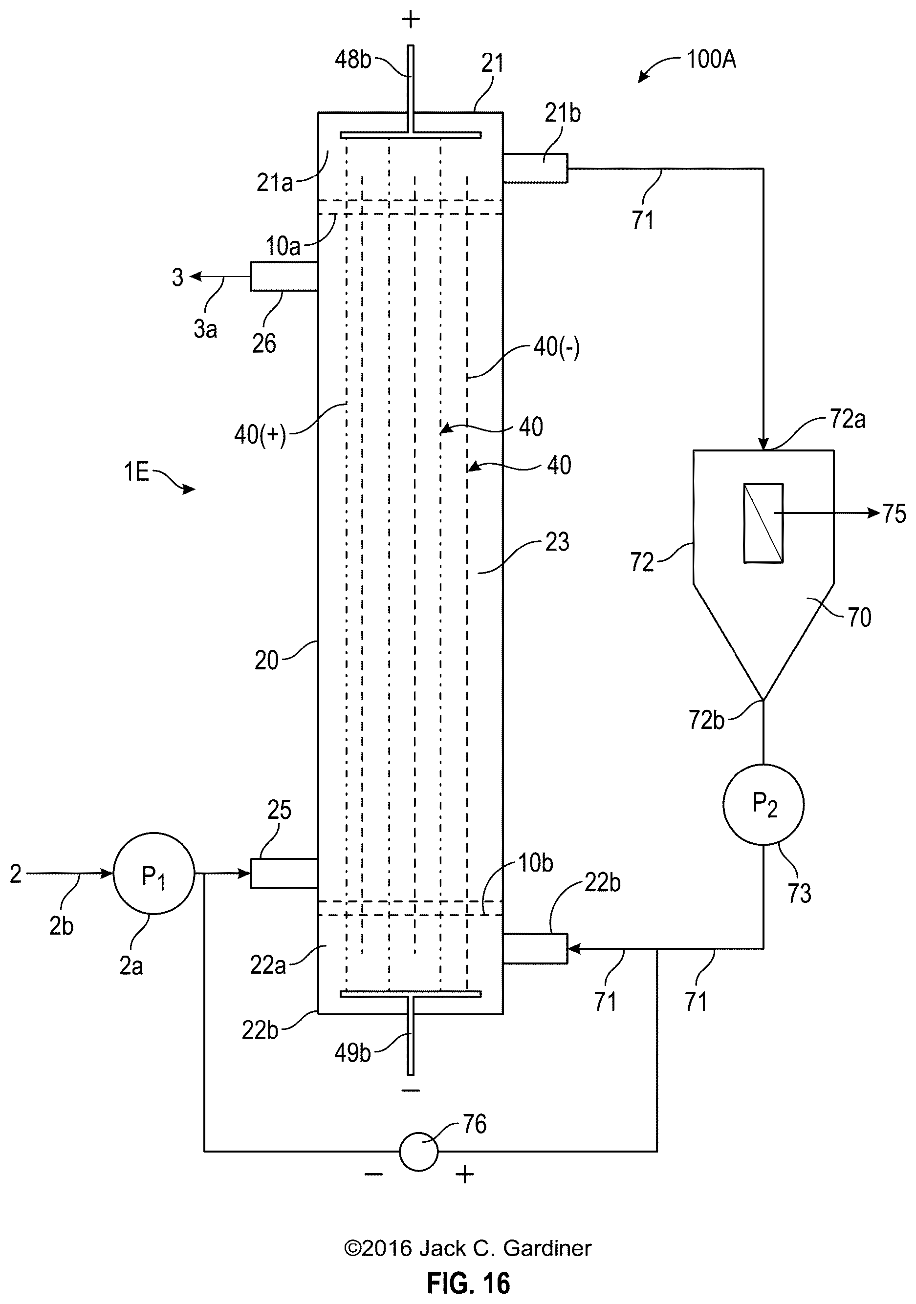 Patent US12551849 Figure 16 – System and method for reducing the dissolved solids of a non-potable aqueous flow