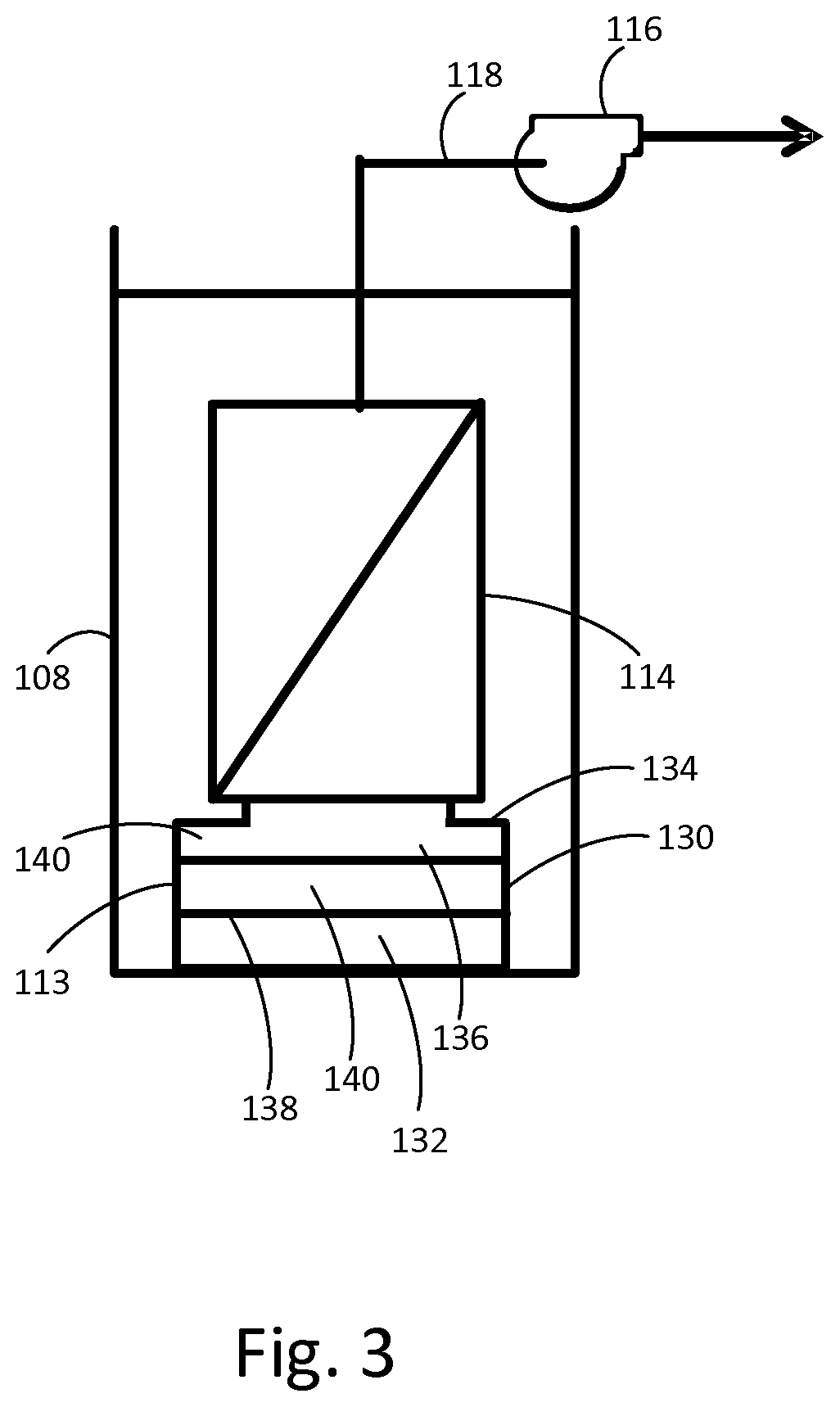 Patent US12551851 Figure 2 – Operation of immersed membrane using cross flow