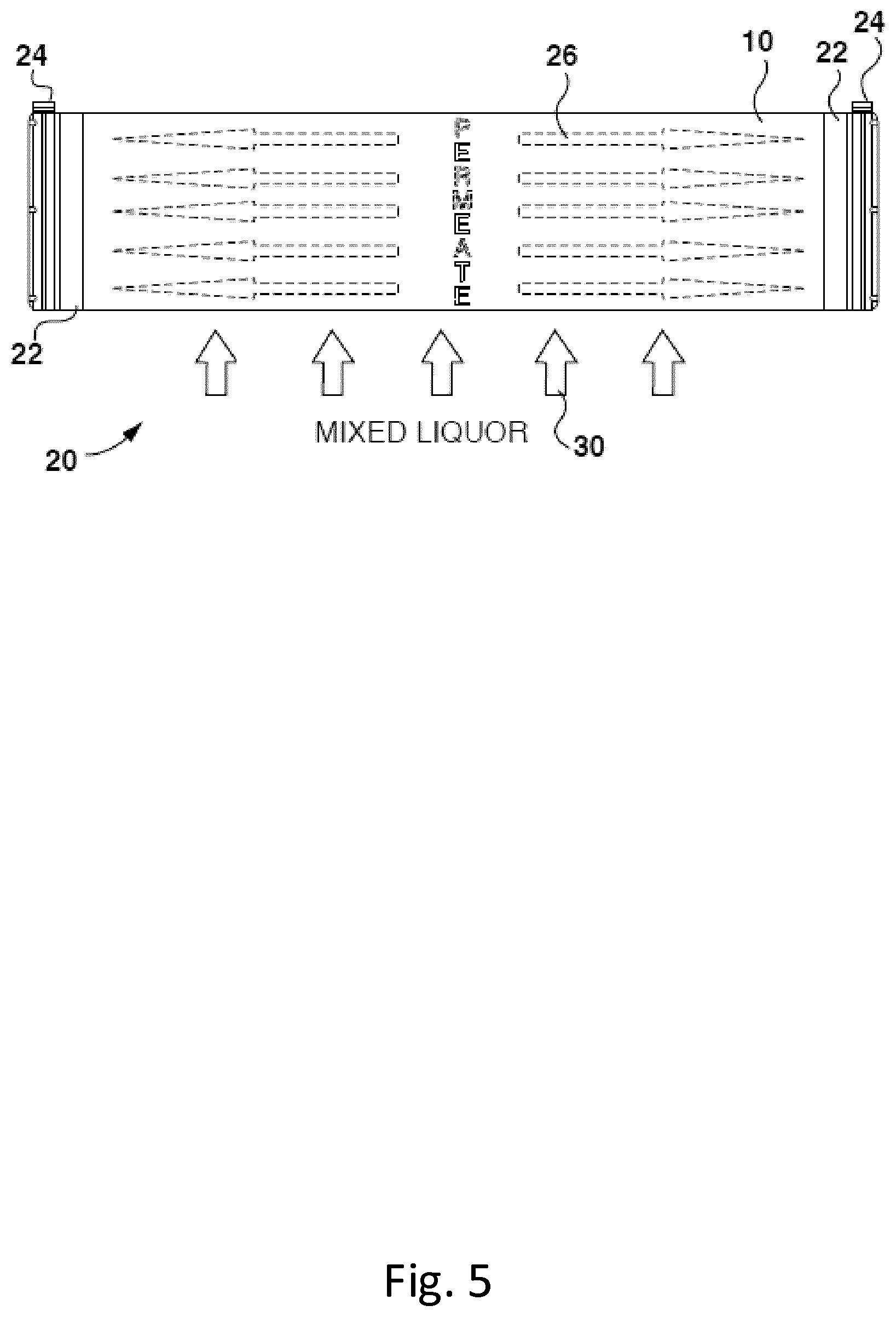 Patent US12551851 Figure 4 – Operation of immersed membrane using cross flow