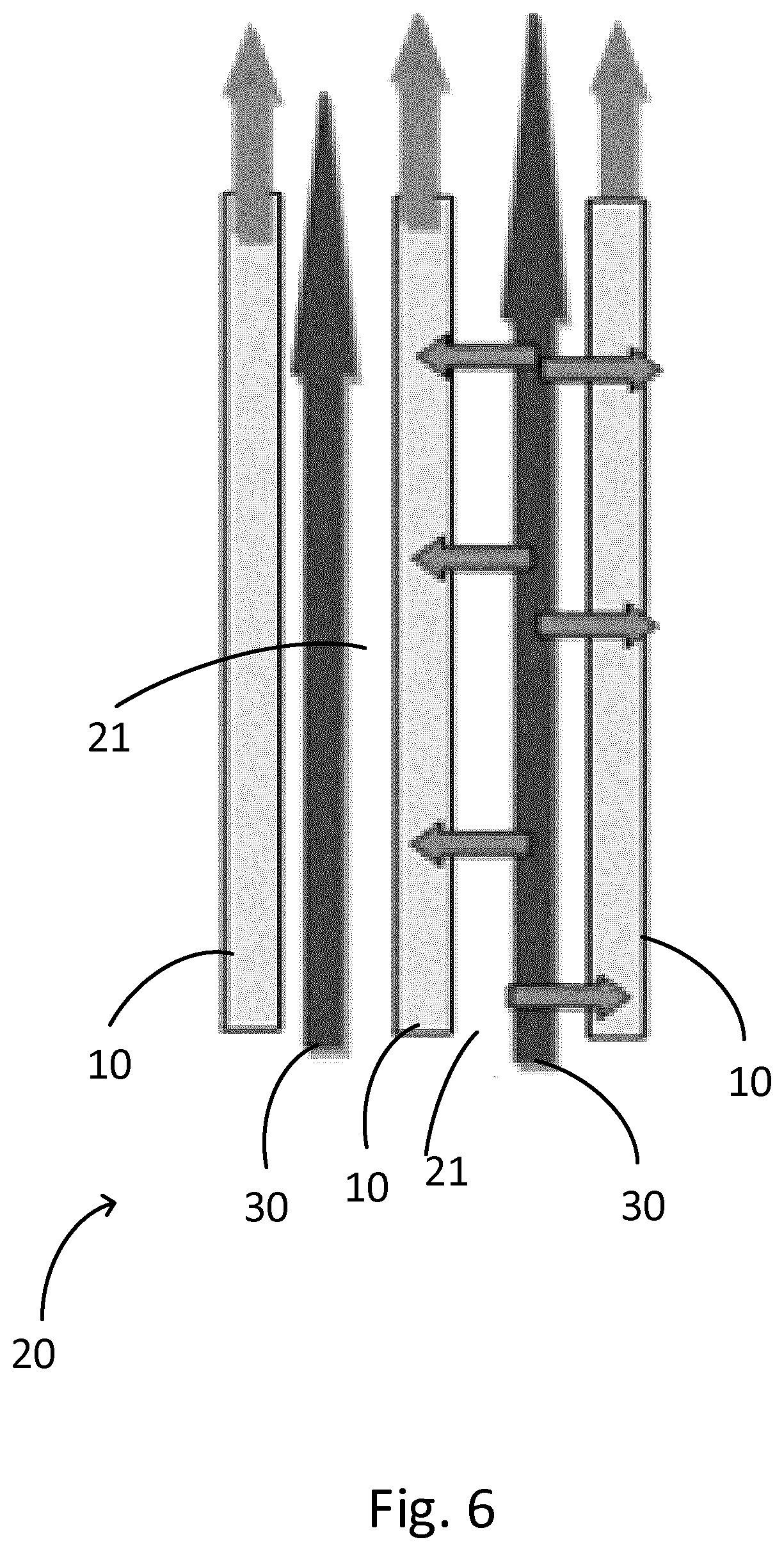 Patent US12551851 Figure 5 – Operation of immersed membrane using cross flow