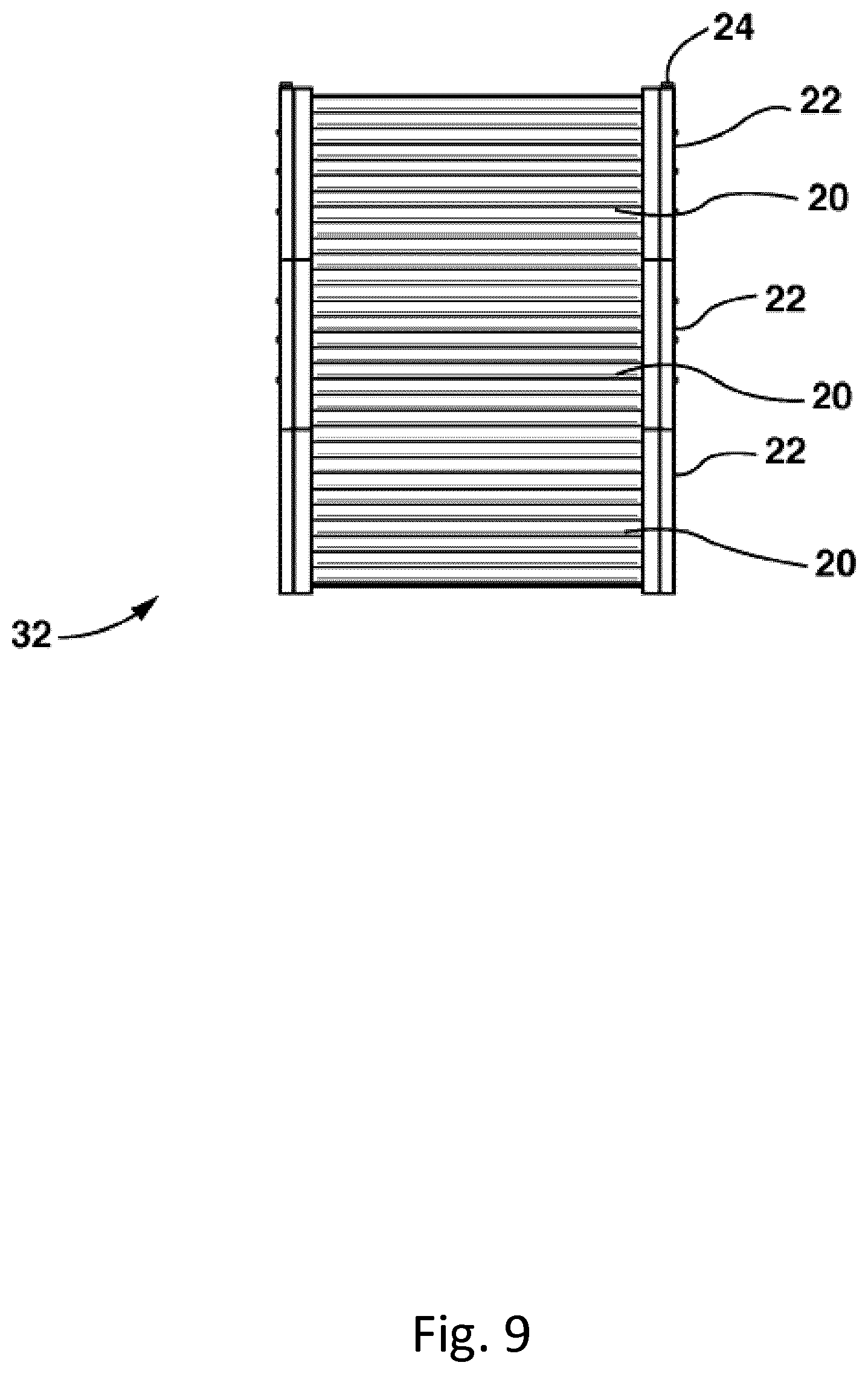 Patent US12551851 Figure 8 – Operation of immersed membrane using cross flow