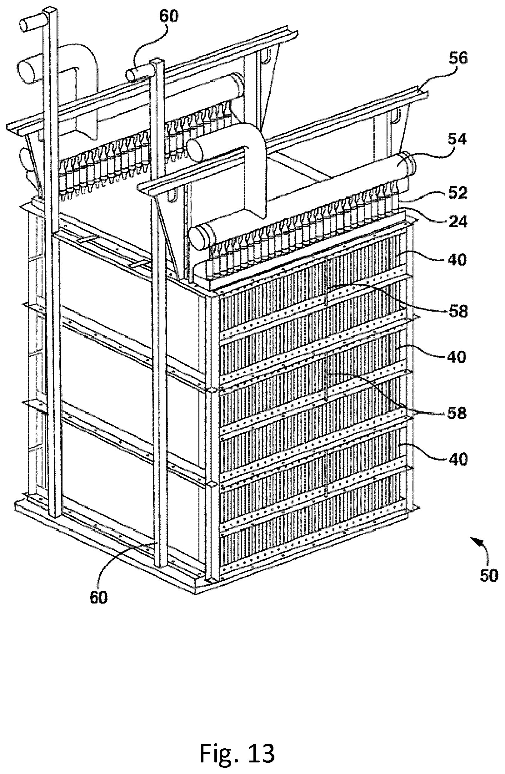 Patent US12551851 Figure 11 – Operation of immersed membrane using cross flow