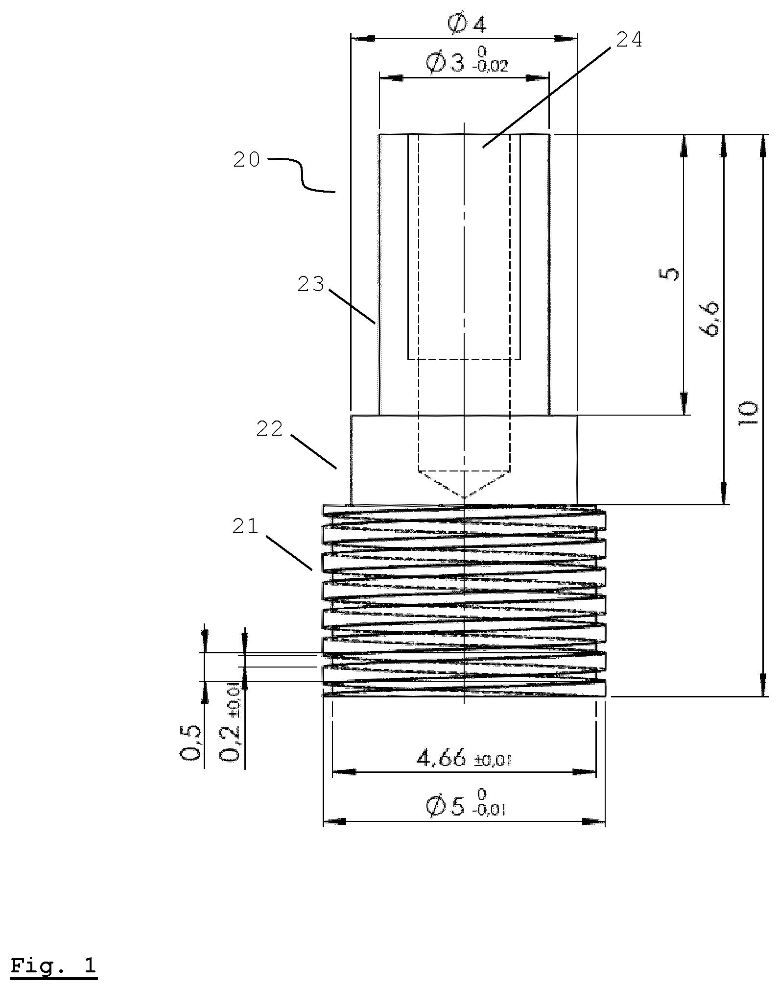 Patent US12551853 Figure 1 – Spinneret