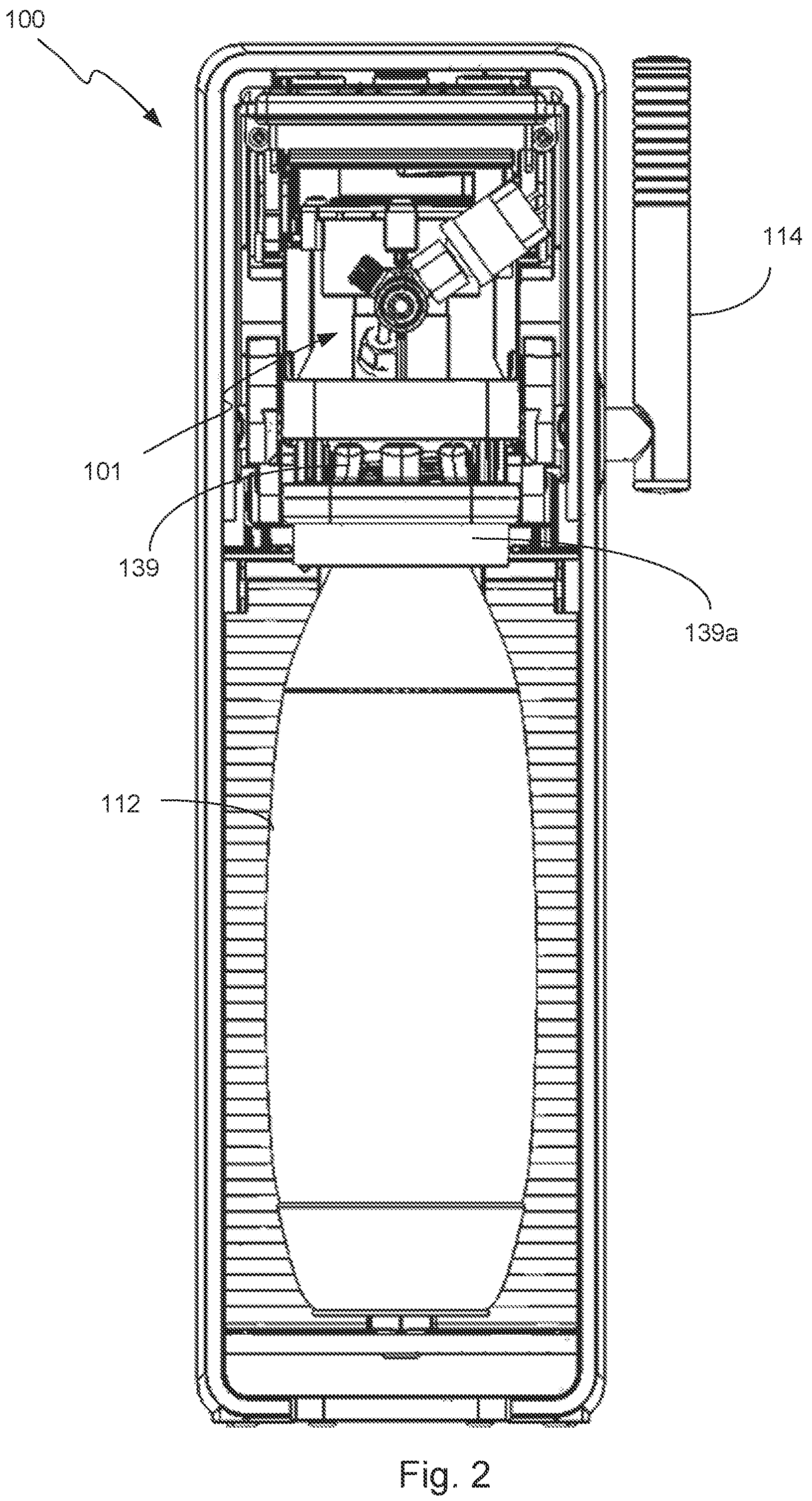 Patent US12551857 Figure 2 – Carbonation machine and method for carbonating various liquids