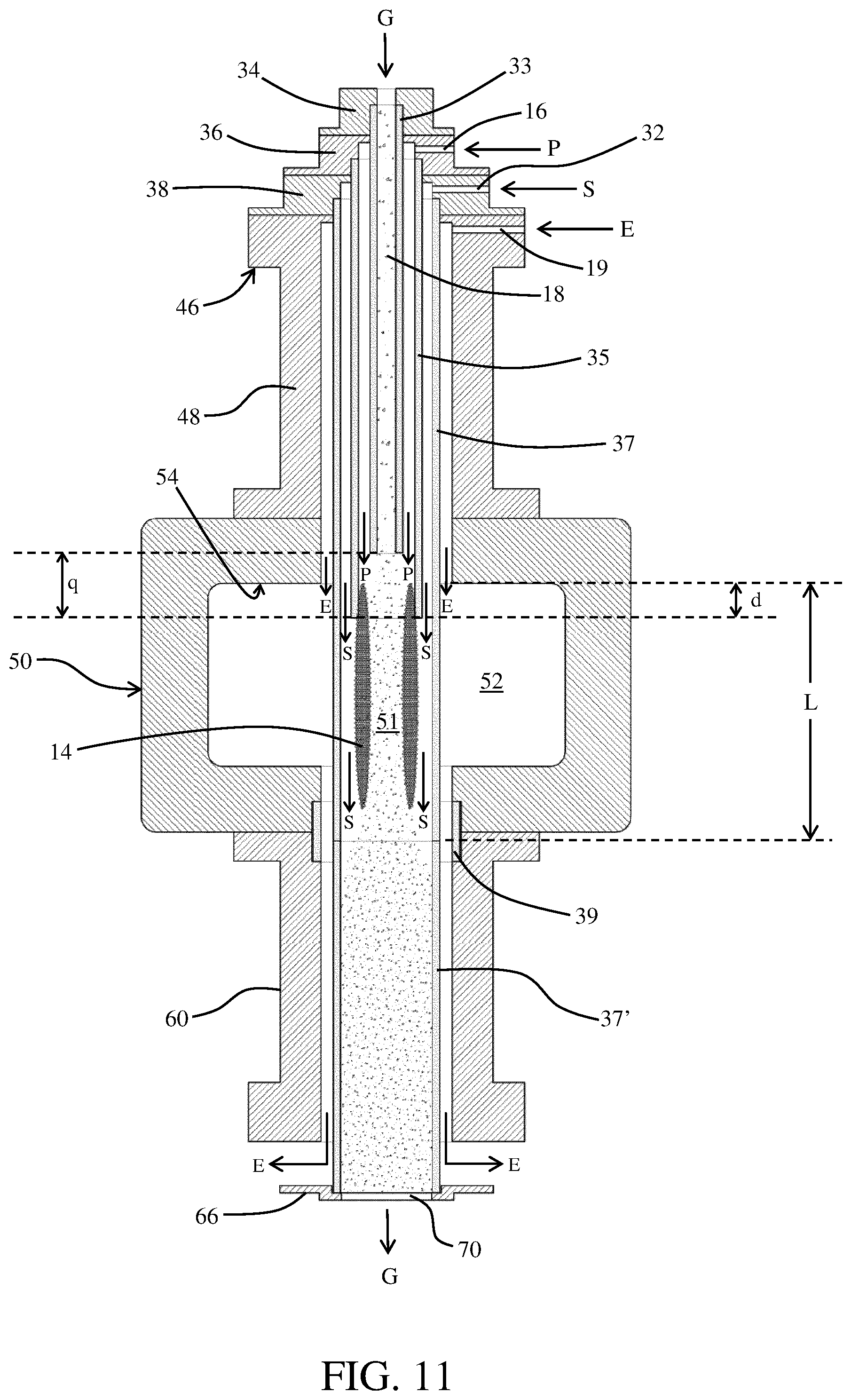 Patent US12551861 Figure 4 – Apparatus for treating materials with plasma