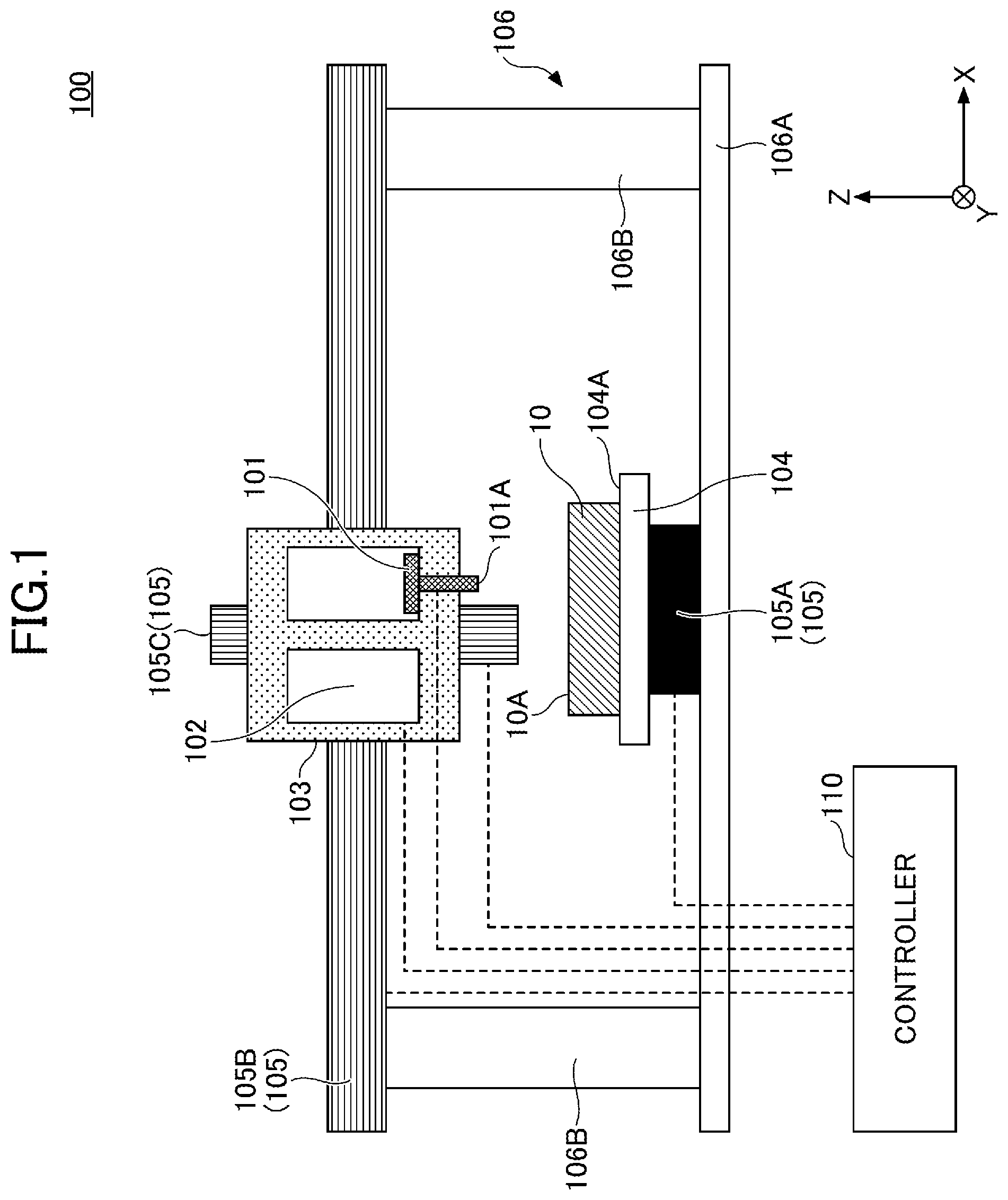 Patent US12551882 Figure 1 – Droplet discharge device