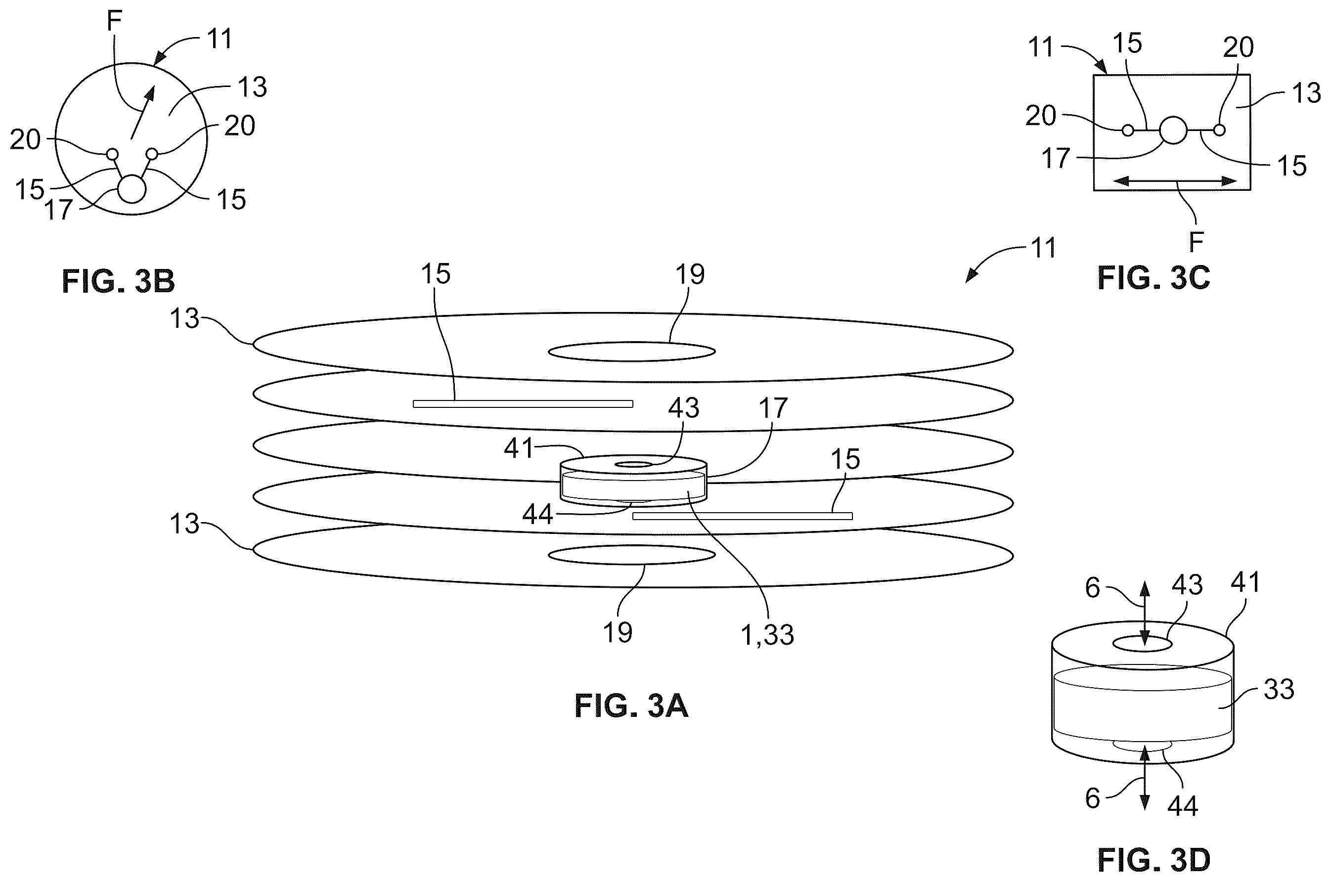 Patent US12551885 Figure 3 – Storage of corrosive materials on a fiber-based fluidic device and related methods thereof