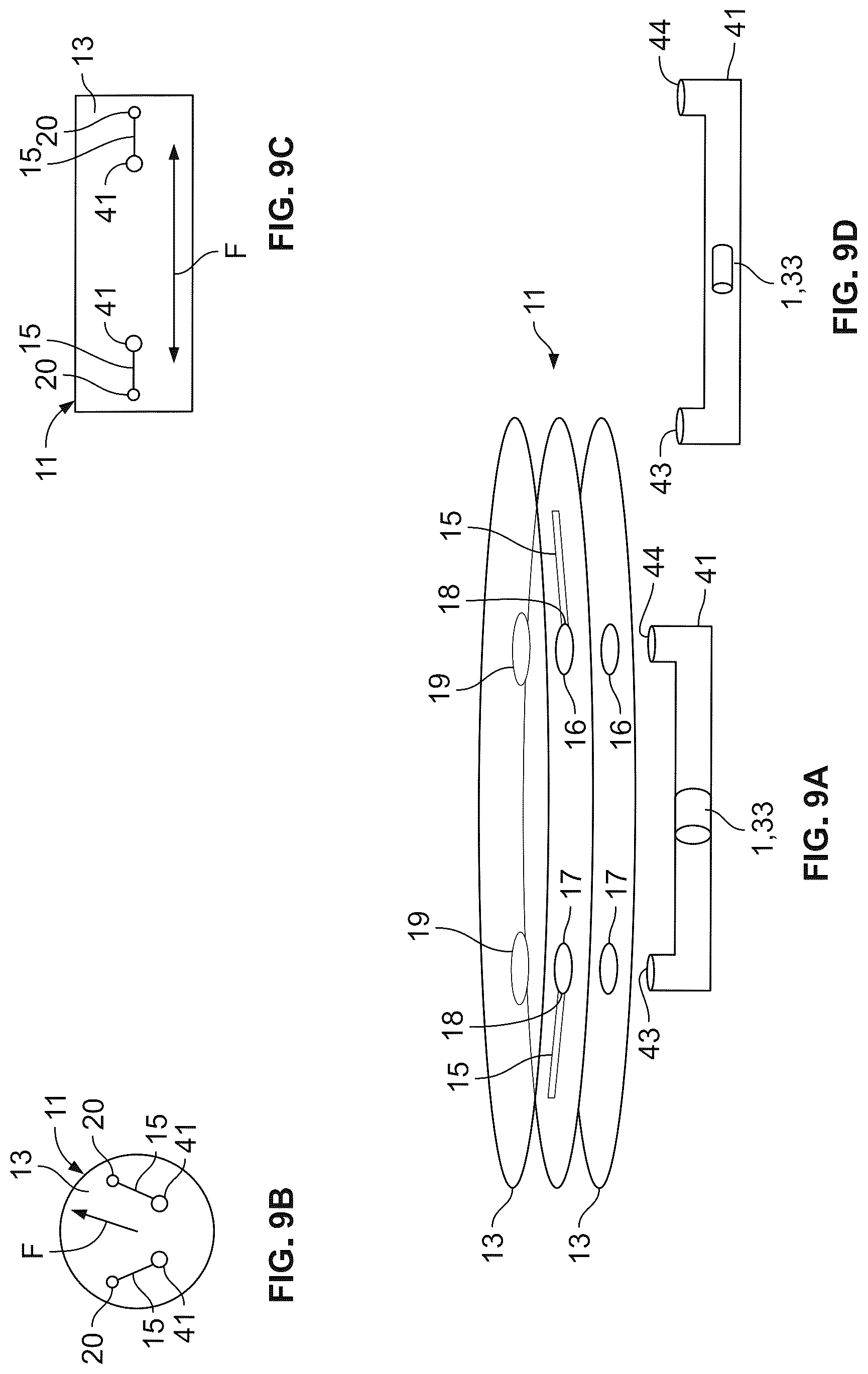 Patent US12551885 Figure 9 – Storage of corrosive materials on a fiber-based fluidic device and related methods thereof