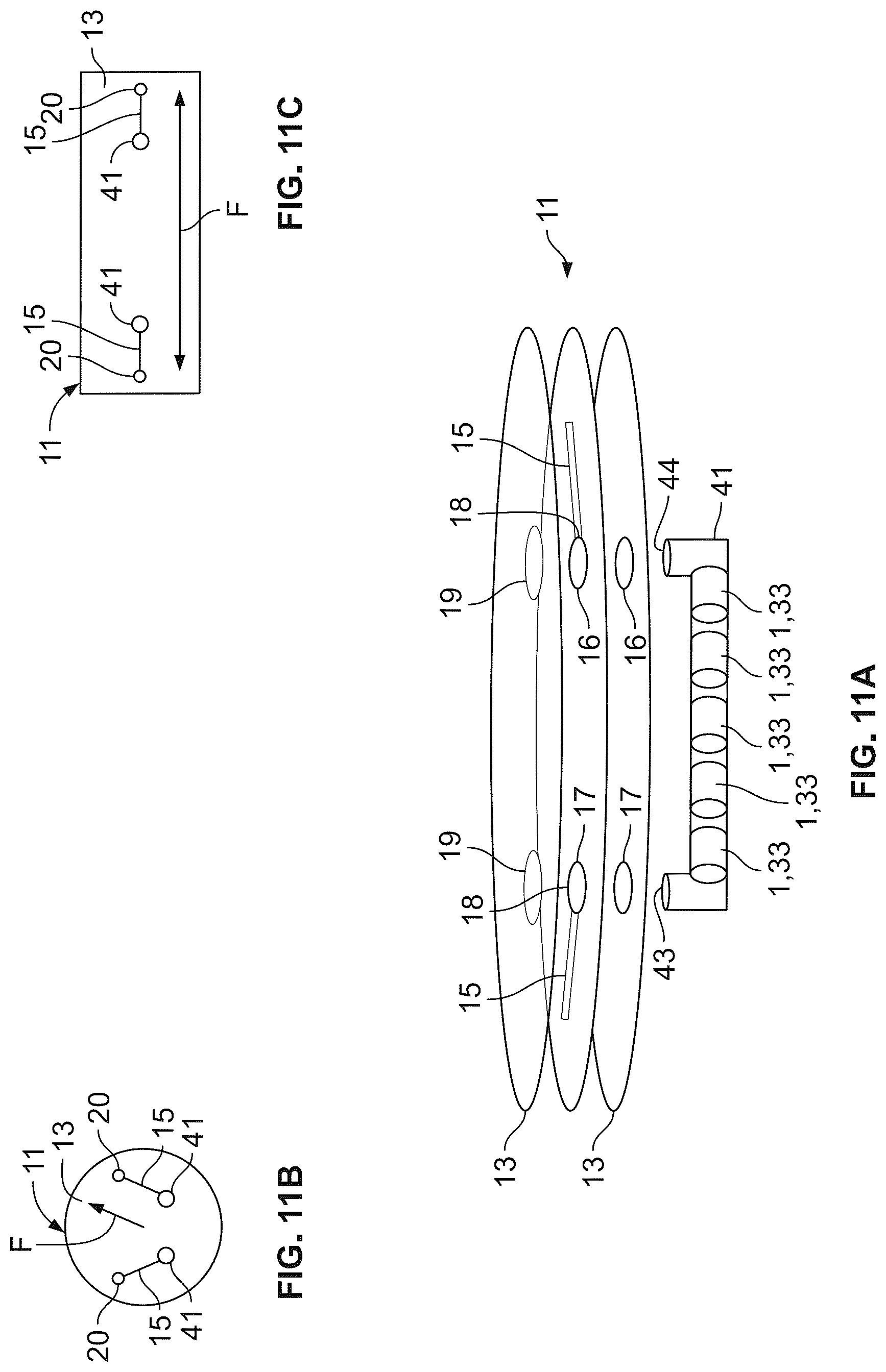 Patent US12551885 Figure 11 – Storage of corrosive materials on a fiber-based fluidic device and related methods thereof