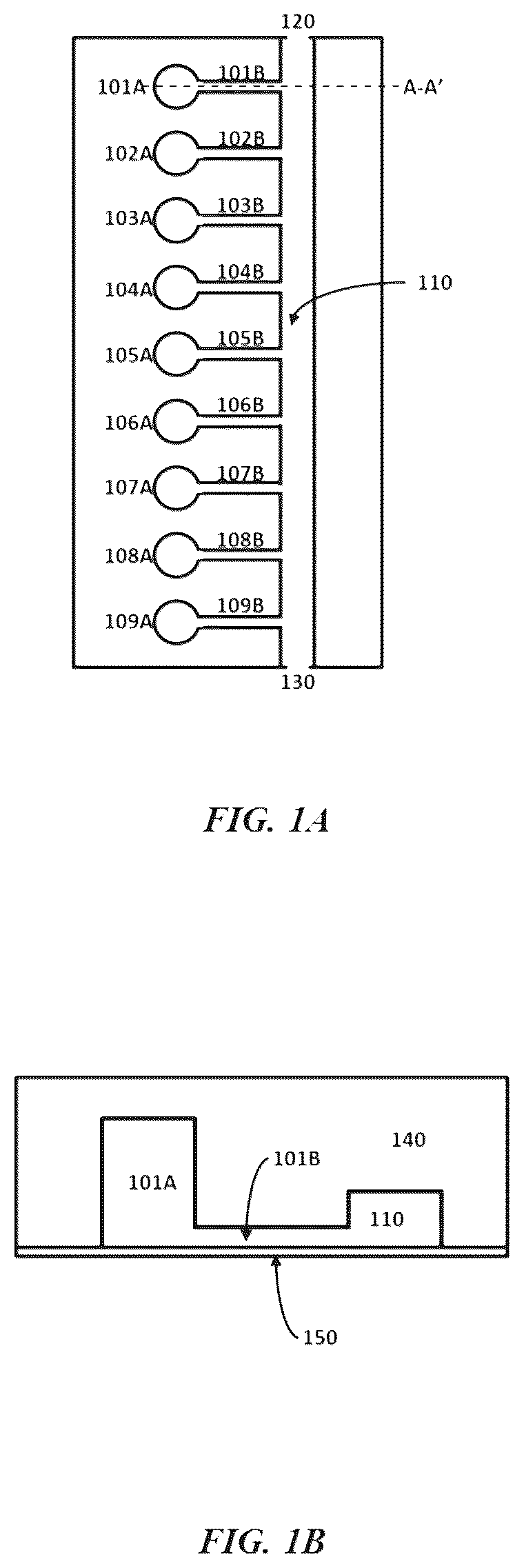 Patent US12551890 Figure 1 – Microfluidic siphoning array for nucleic acid quantification