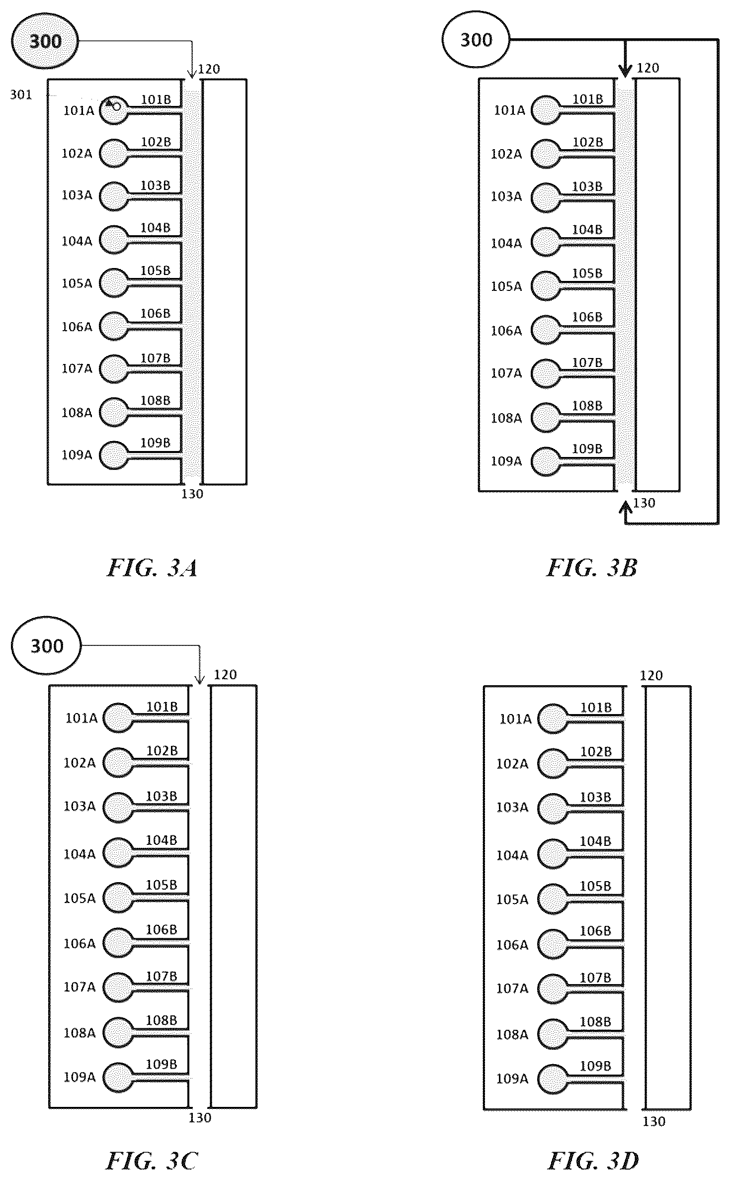 Patent US12551890 Figure 3 – Microfluidic siphoning array for nucleic acid quantification