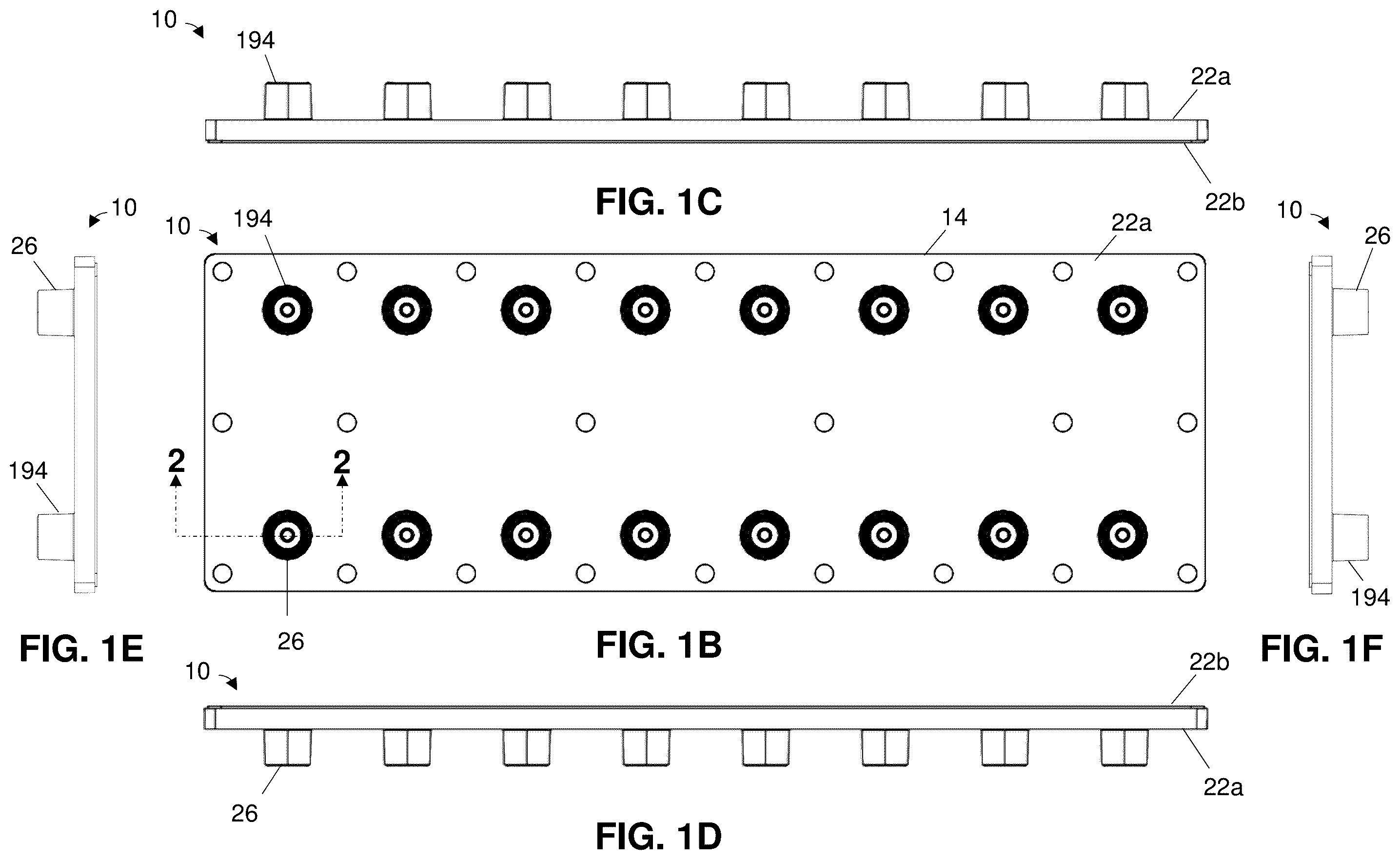 Patent US12551894 Figure 2 – Microfluidic chips including a gutter to facilitate loading thereof and related methods