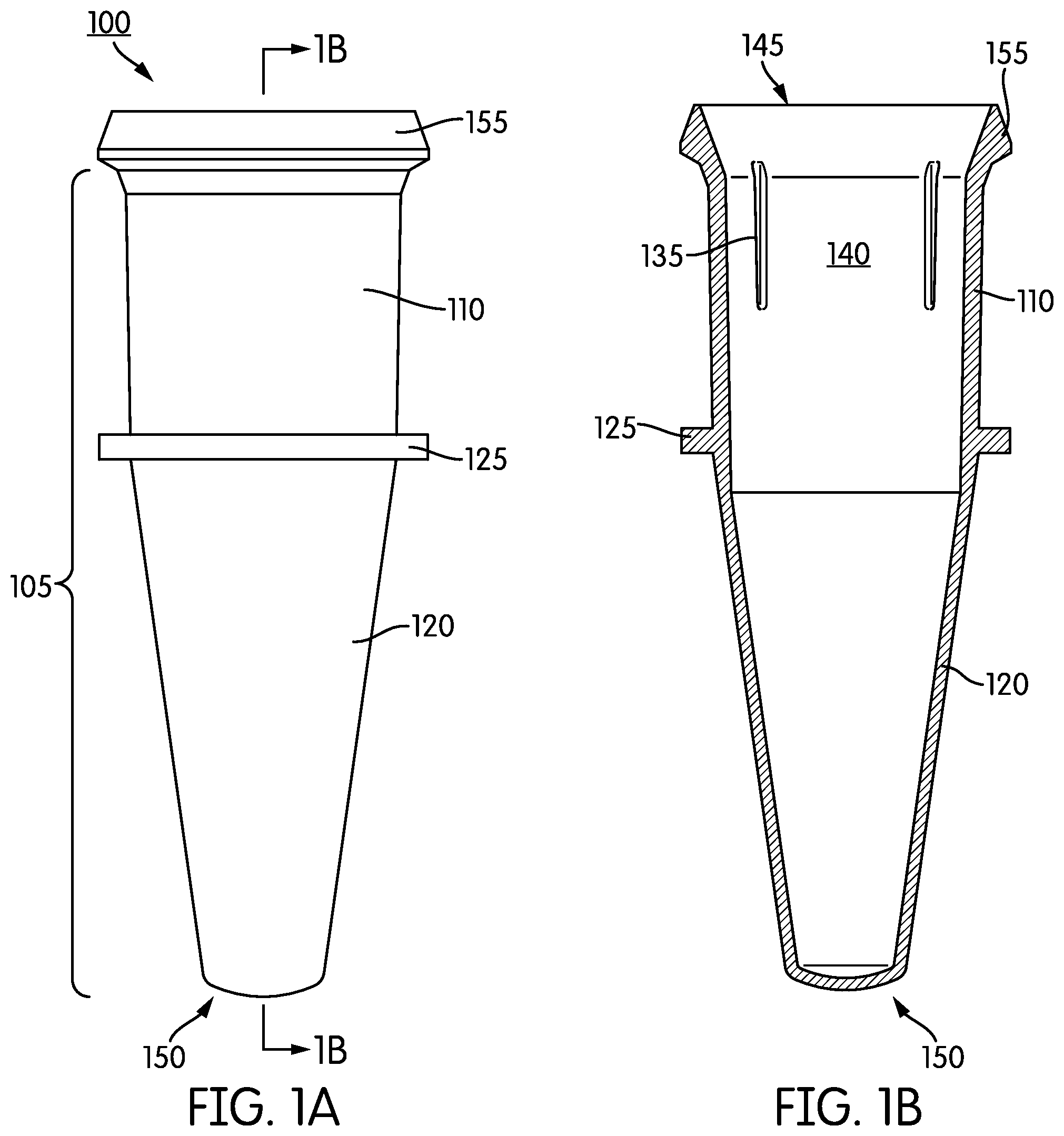 Patent US12551896 — Cap having a ribbed inner surface — Figure 1