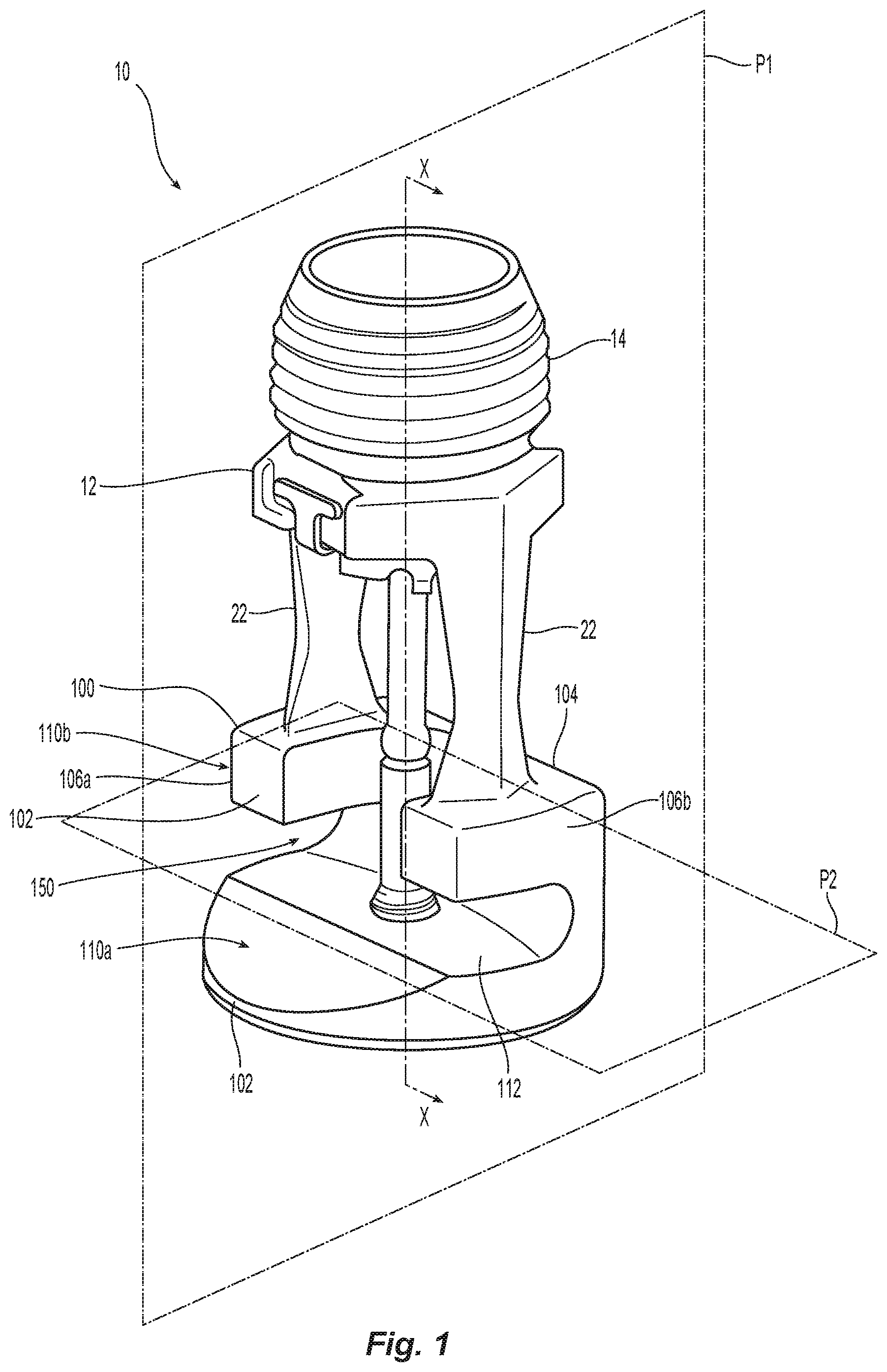 Patent US12551907 Figure 1 – Pendent vertical sidewall window sprinklers, systems and methods of fire protection