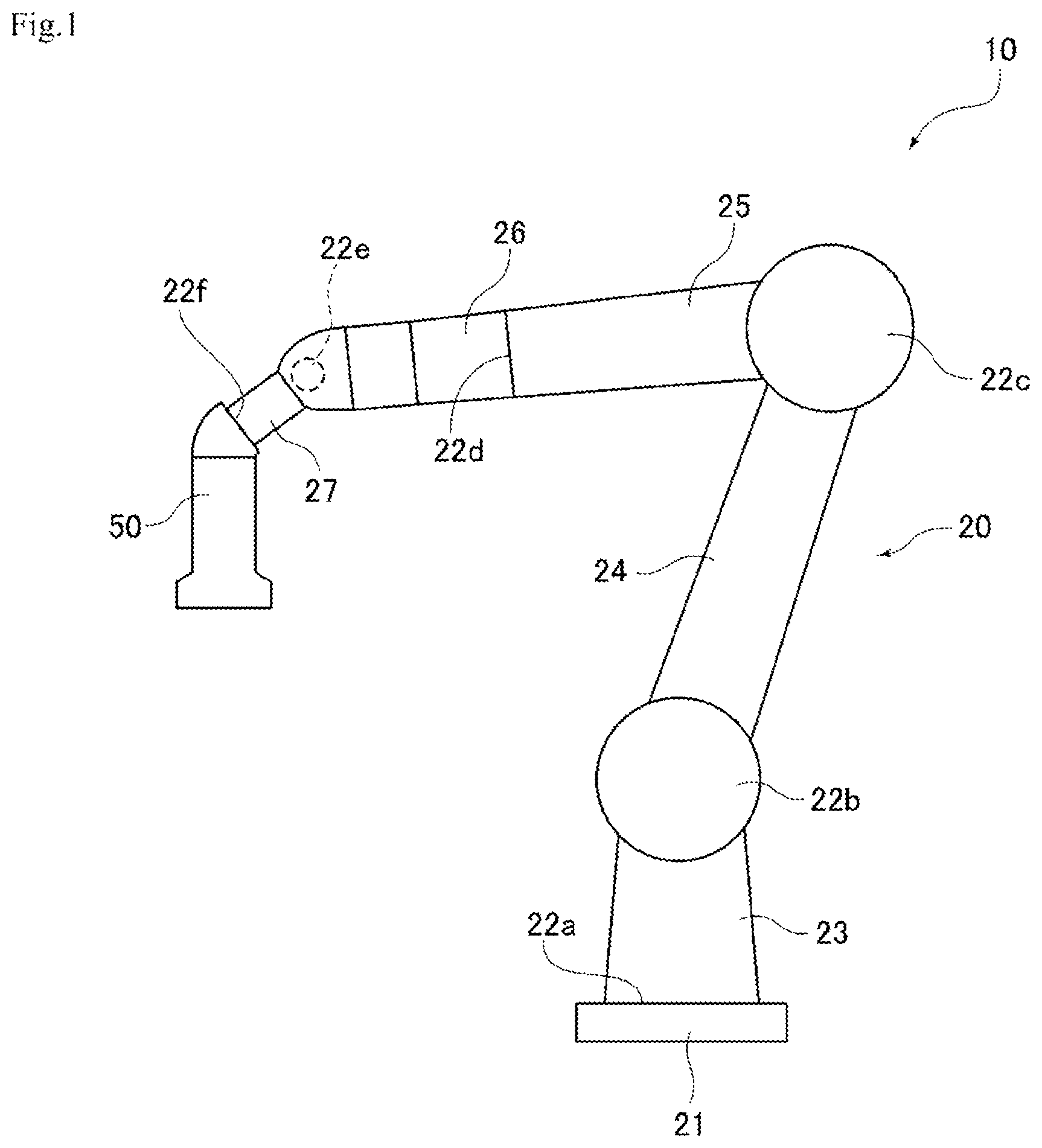 Patent US12551913 Figure 1 – Painting robot