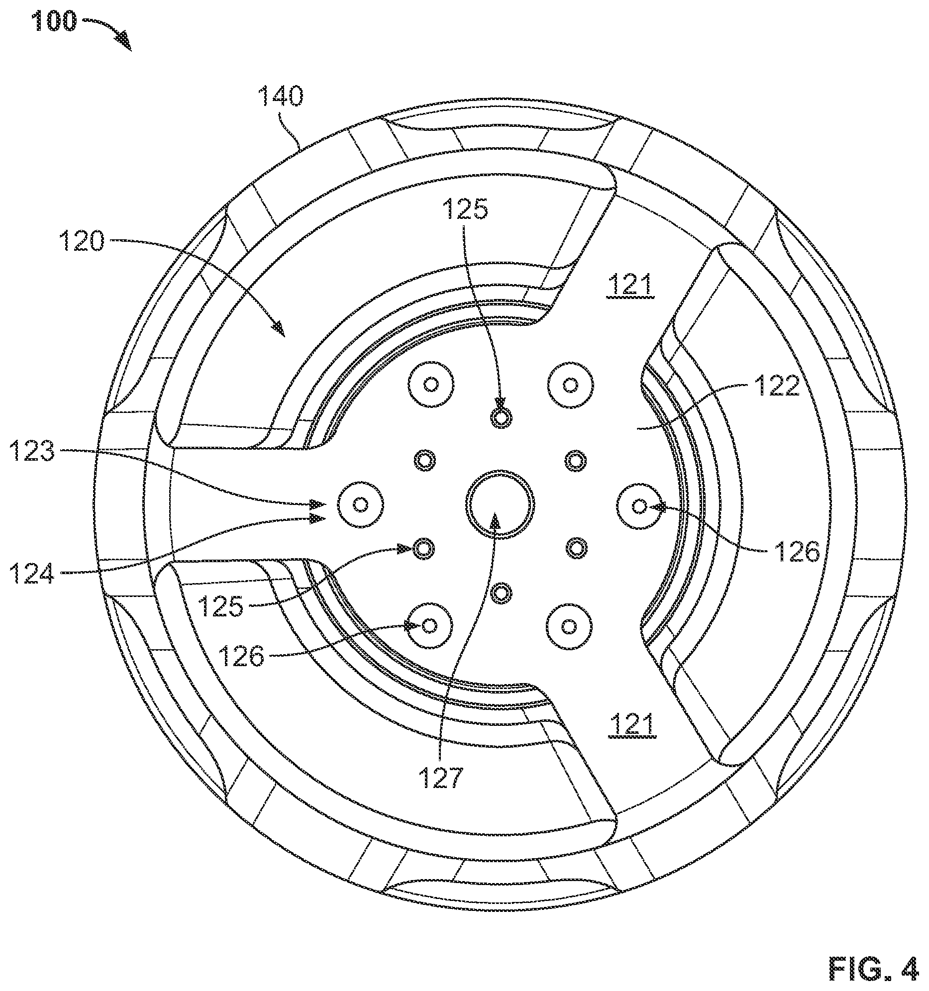 Patent US12551916 Figure 4 – Cleaning receptacle for cryogenic fluid fueling nozzle